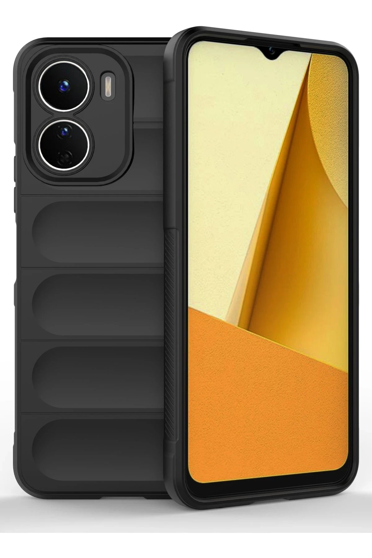 Newface Vivo Y16 Kılıf Optimum Silikon - Siyah