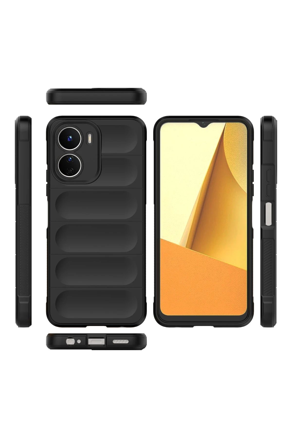 Newface Vivo Y16 Kılıf Optimum Silikon - Siyah