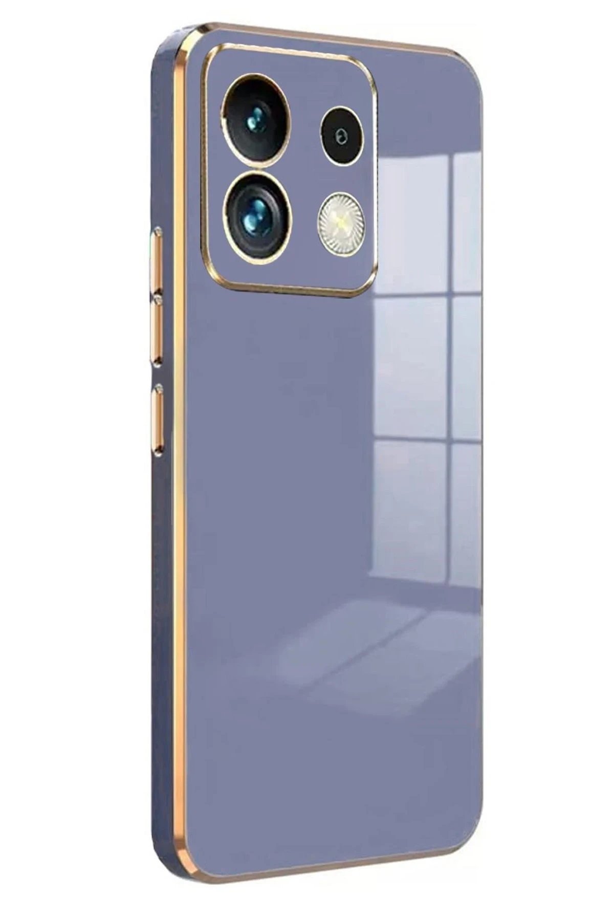 Newface Xiaomi Poco M6 Pro 4G Kılıf Volet Silikon - Mavi