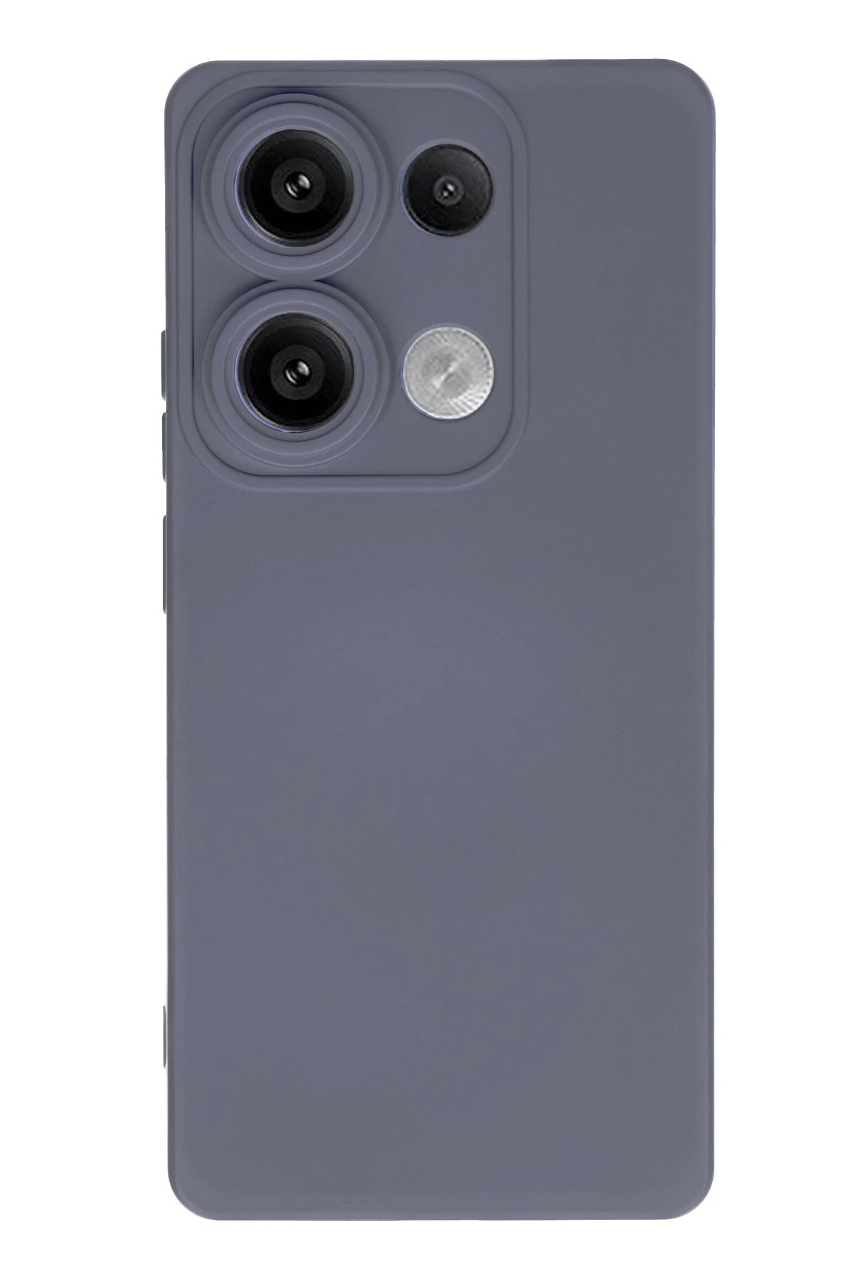 Newface Xiaomi Redmi Note 13 4G Kılıf Nano içi Kadife Silikon - Gri