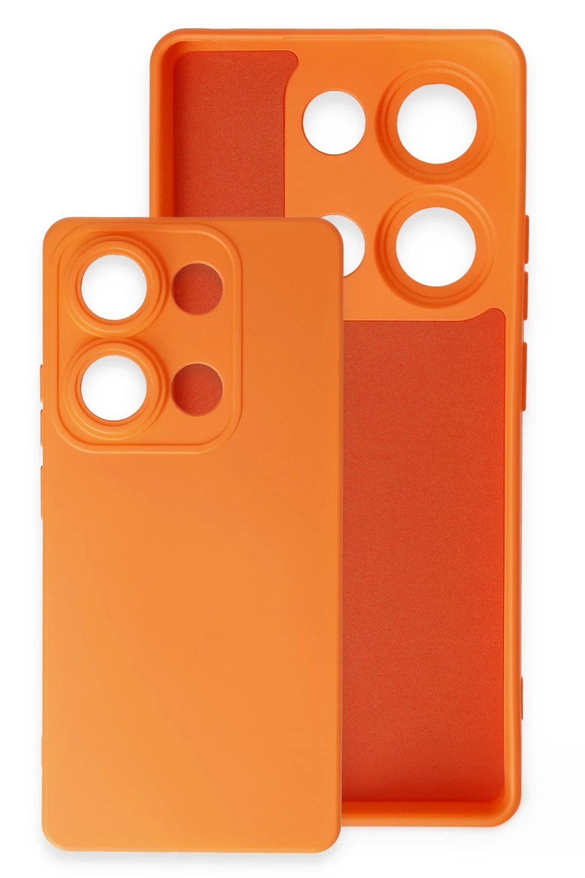 Newface Xiaomi Redmi Note 13 4G Kılıf Nano içi Kadife Silikon - Pudra