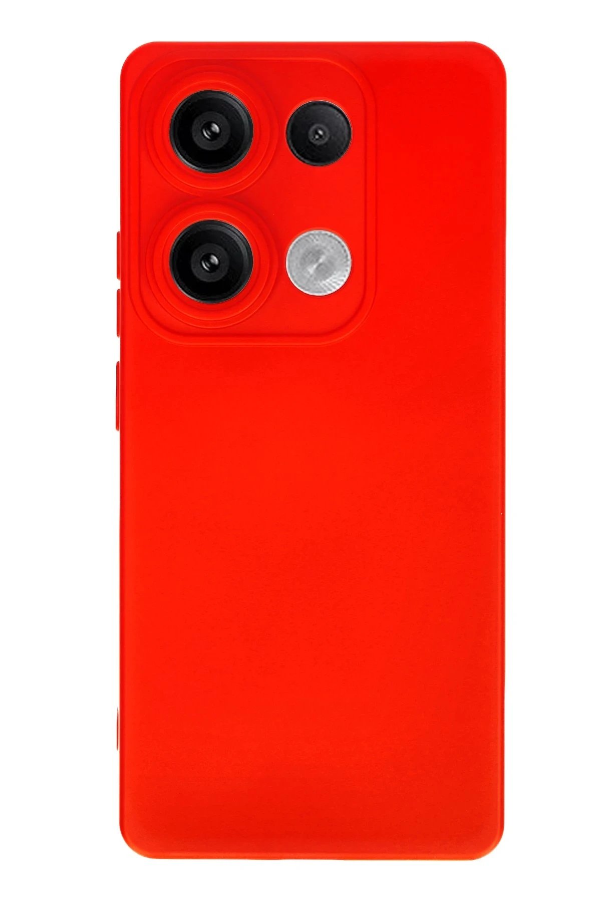 Newface Xiaomi Redmi Note 13 Pro 4G Kılıf Nano içi Kadife Silikon - Kırmızı