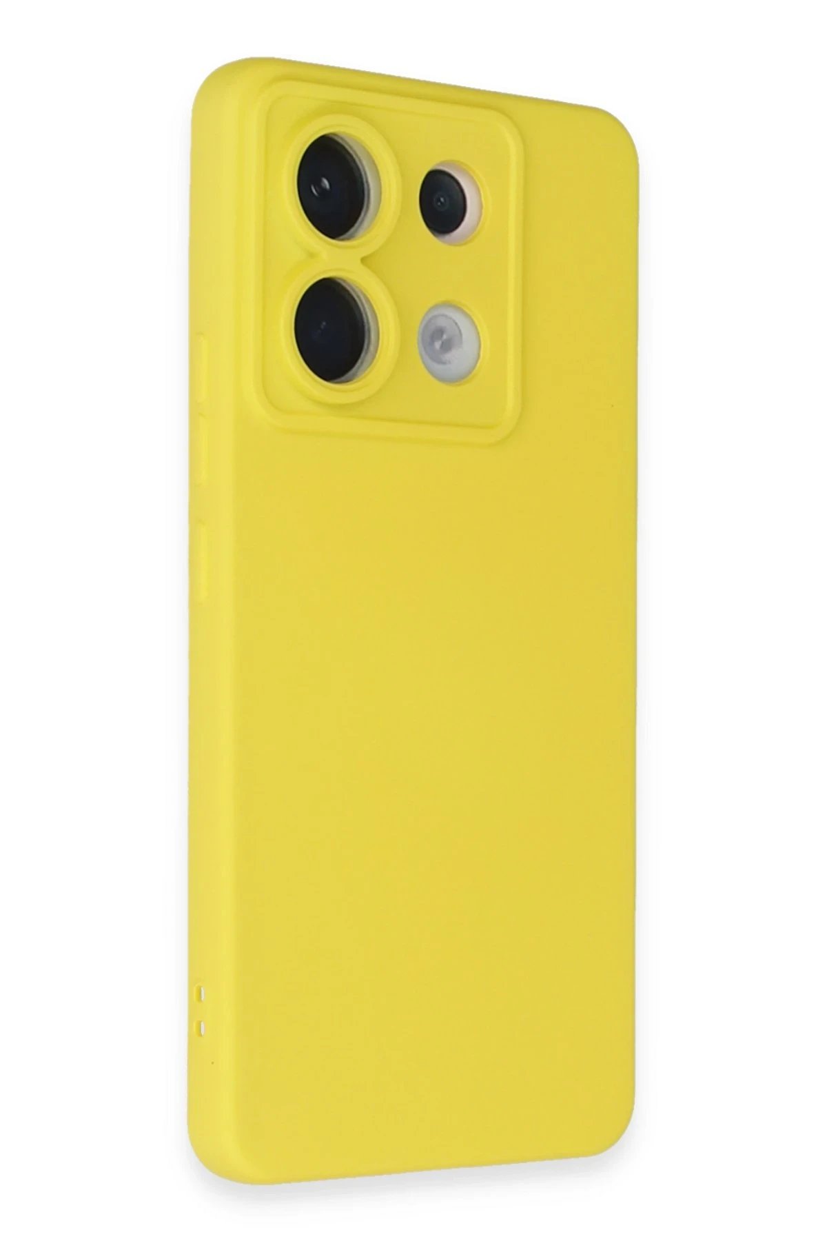 Newface Xiaomi Redmi Note 13 Pro 5G Kılıf Nano içi Kadife Silikon - Sarı