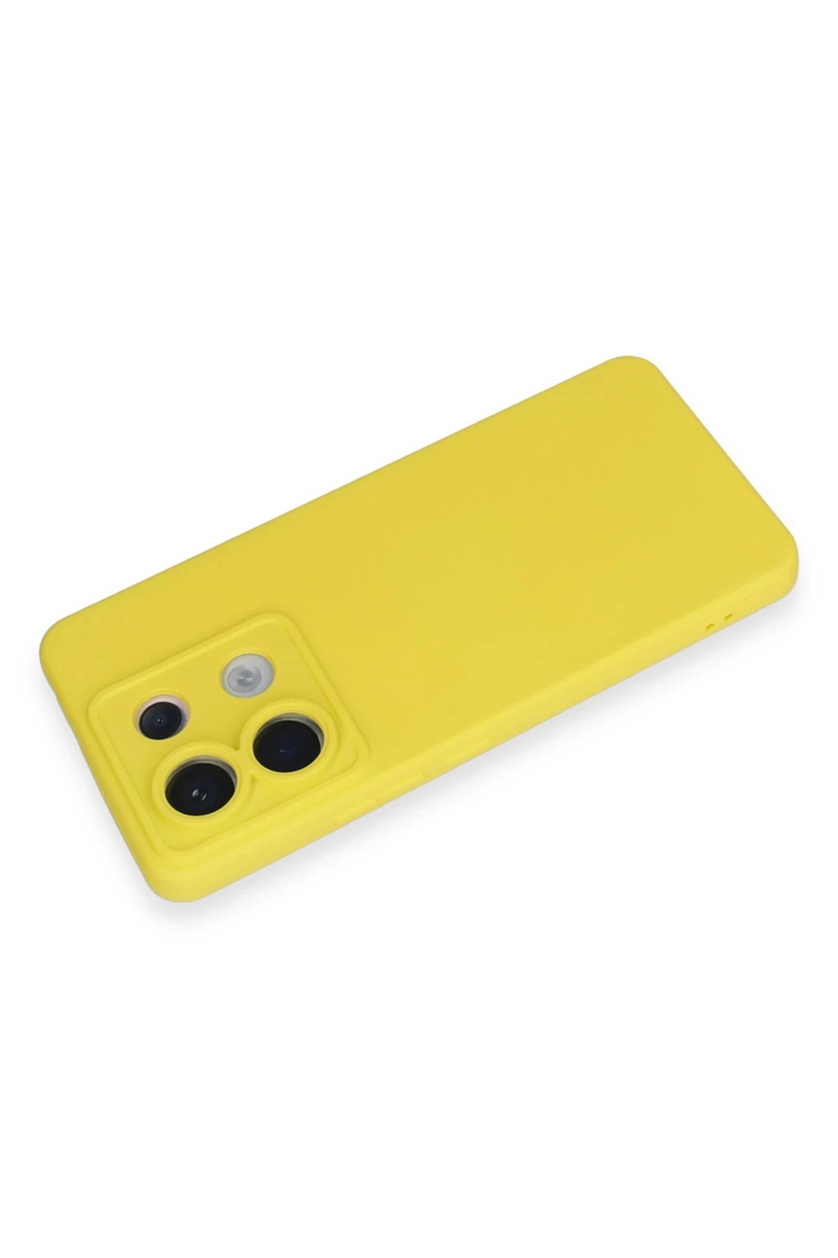 Newface Xiaomi Redmi Note 13 Pro 5G Kılıf Nano içi Kadife Silikon - Sarı