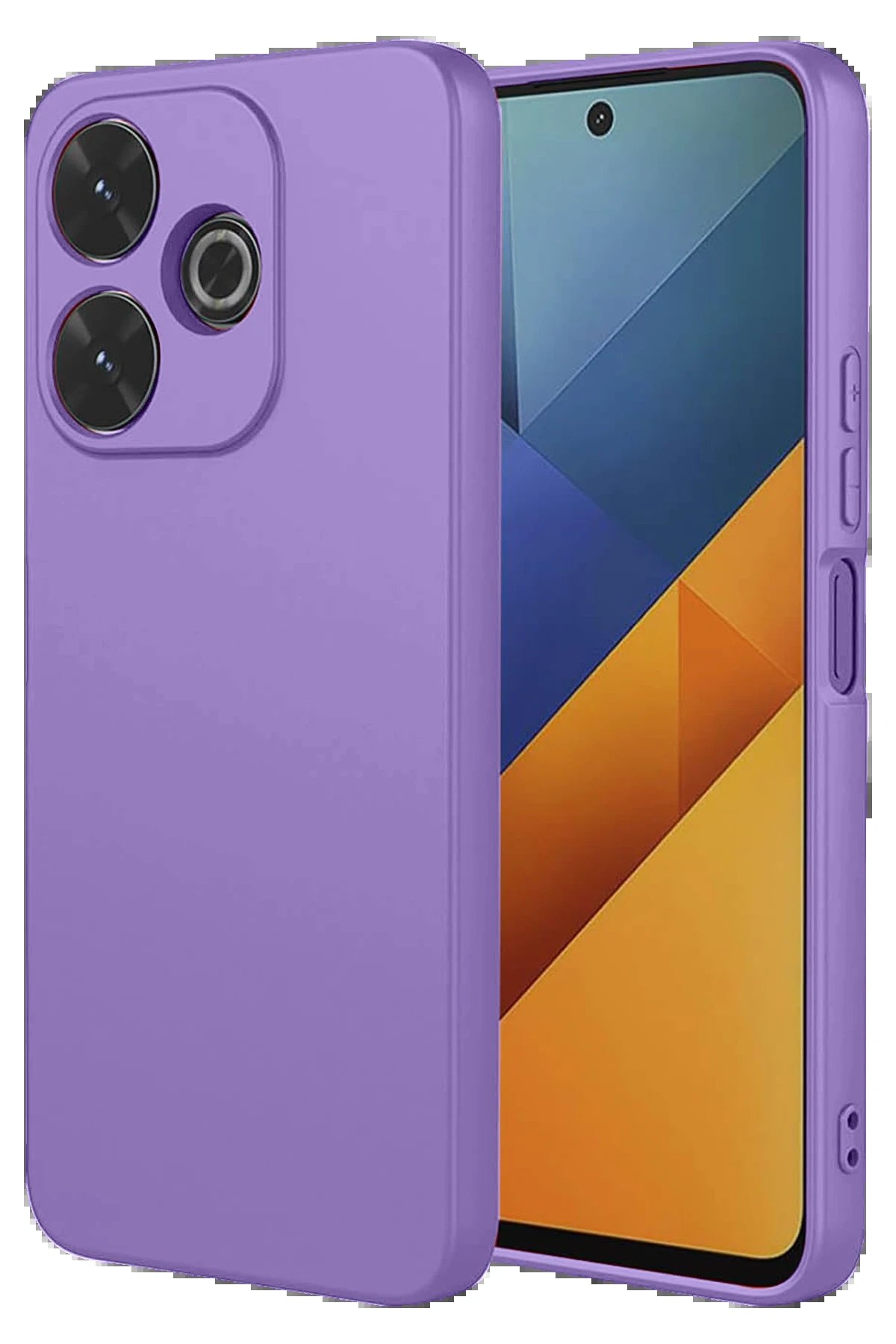 Newface Xiaomi Redmi 13 4G Kılıf Nano içi Kadife Silikon - Lila