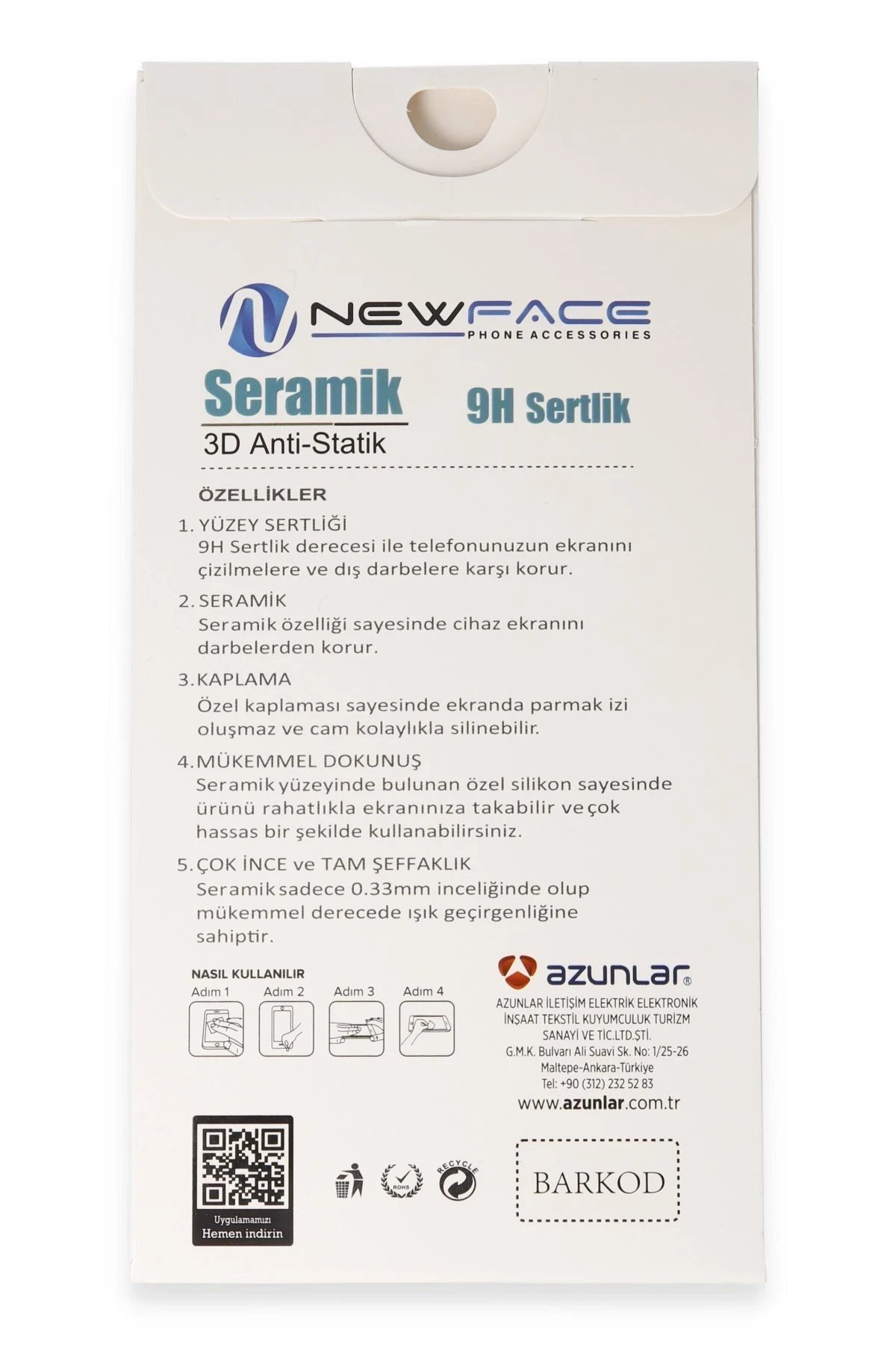 Newface Xiaomi Mi 13T Pro 3D Antistatik Seramik Nano Ekran Koruyucu