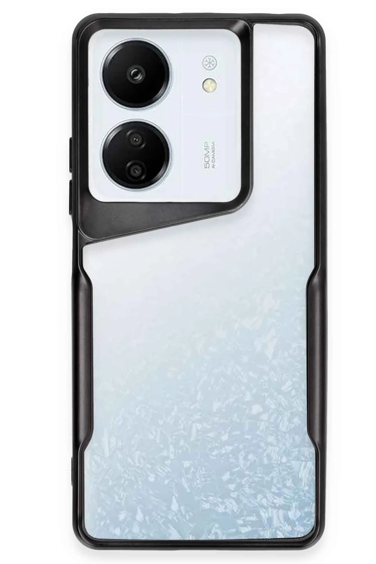 Newface Xiaomi Redmi 13C Kılıf Boyi Silikon Kapak - Siyah