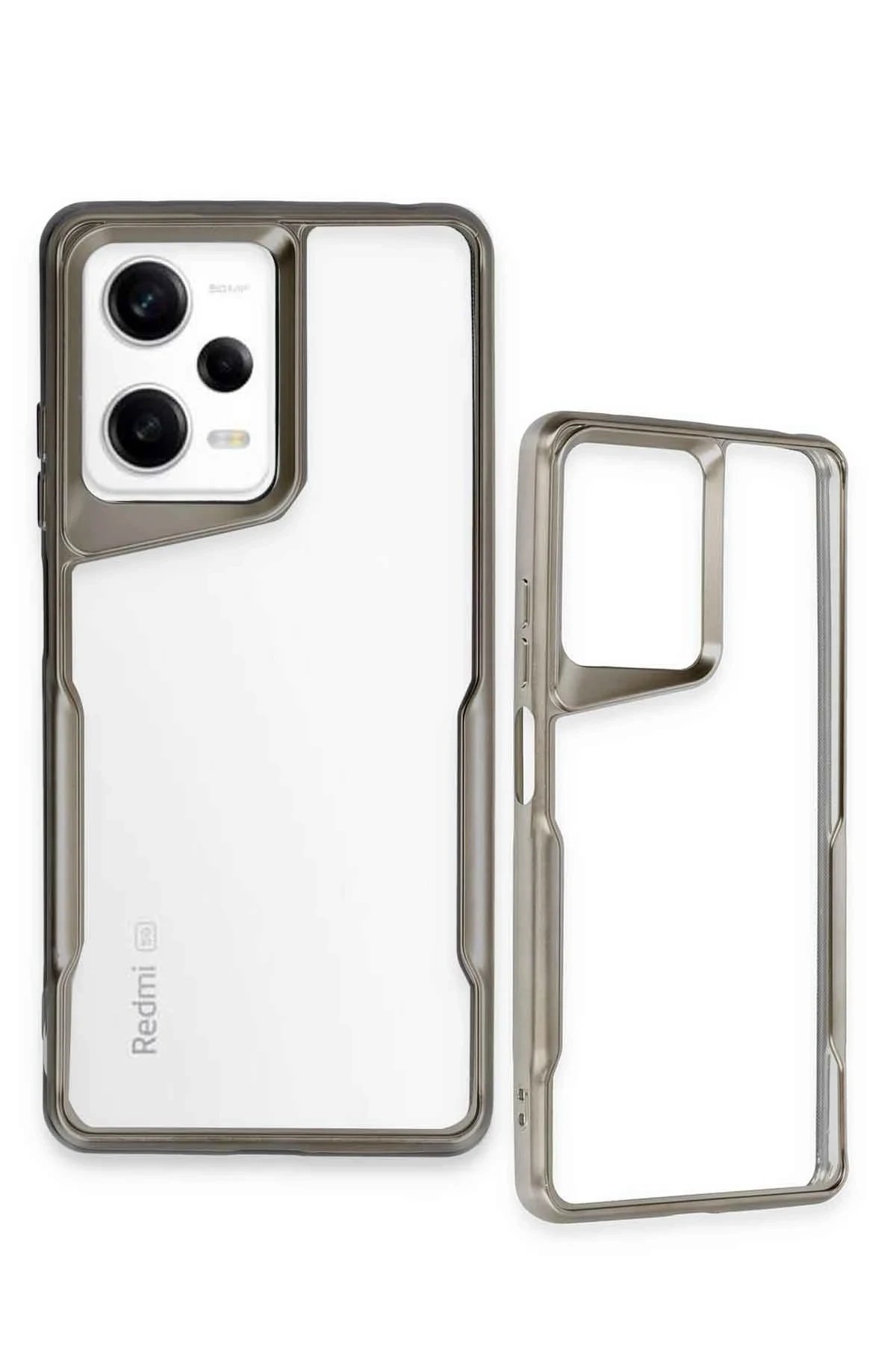 Newface Xiaomi Redmi Note 12 Pro 5G Kılıf Boyi Silikon Kapak - Siyah