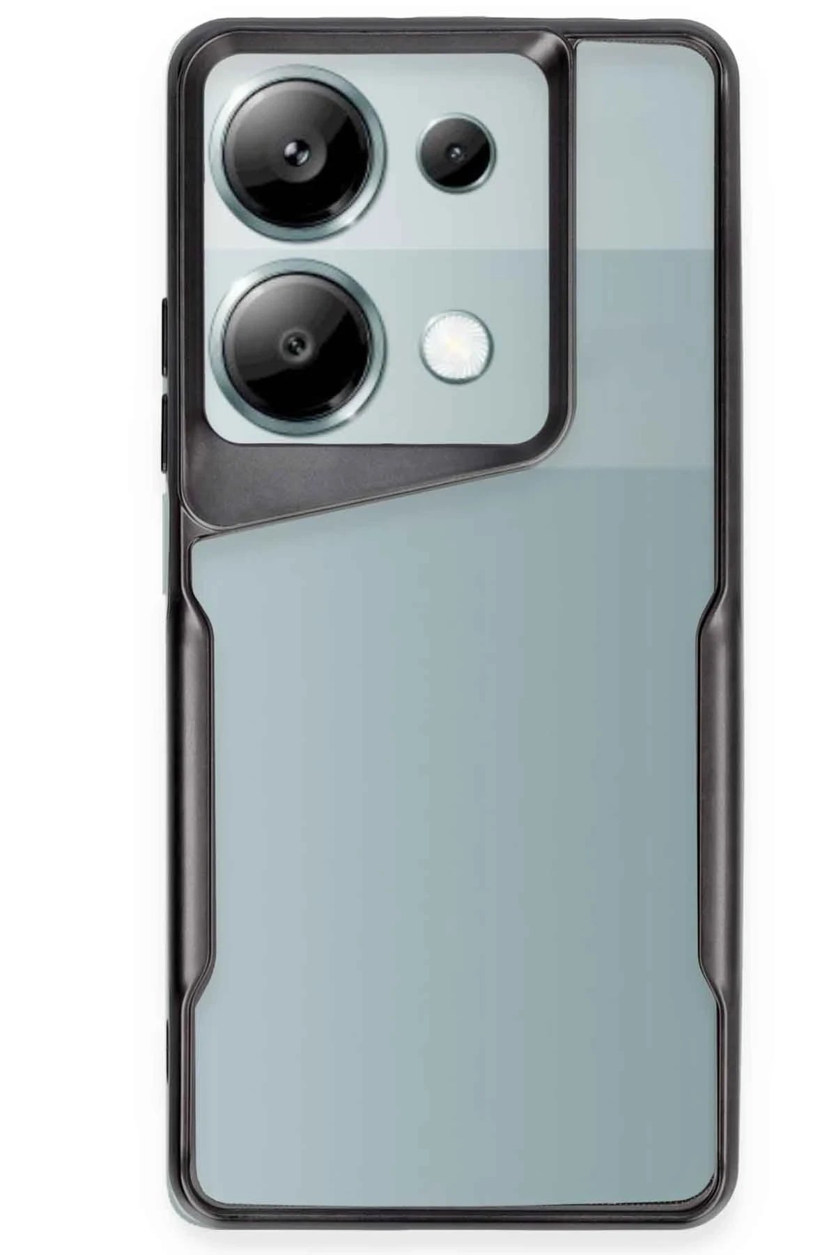 Newface Xiaomi Redmi Note 13 Pro 4G Kılıf Boyi Silikon Kapak - Siyah