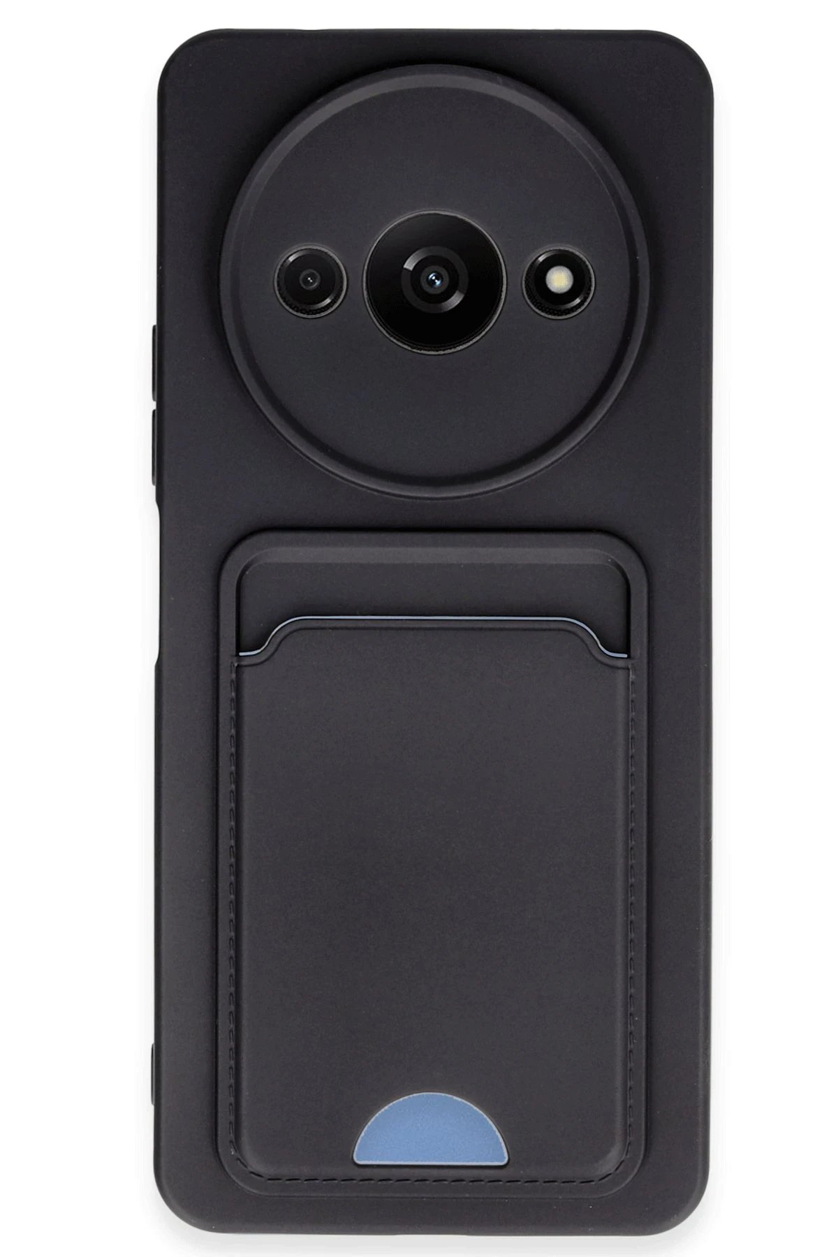 Newface Xiaomi Redmi A3 4G Kılıf Kelvin Kartvizitli Silikon - Siyah