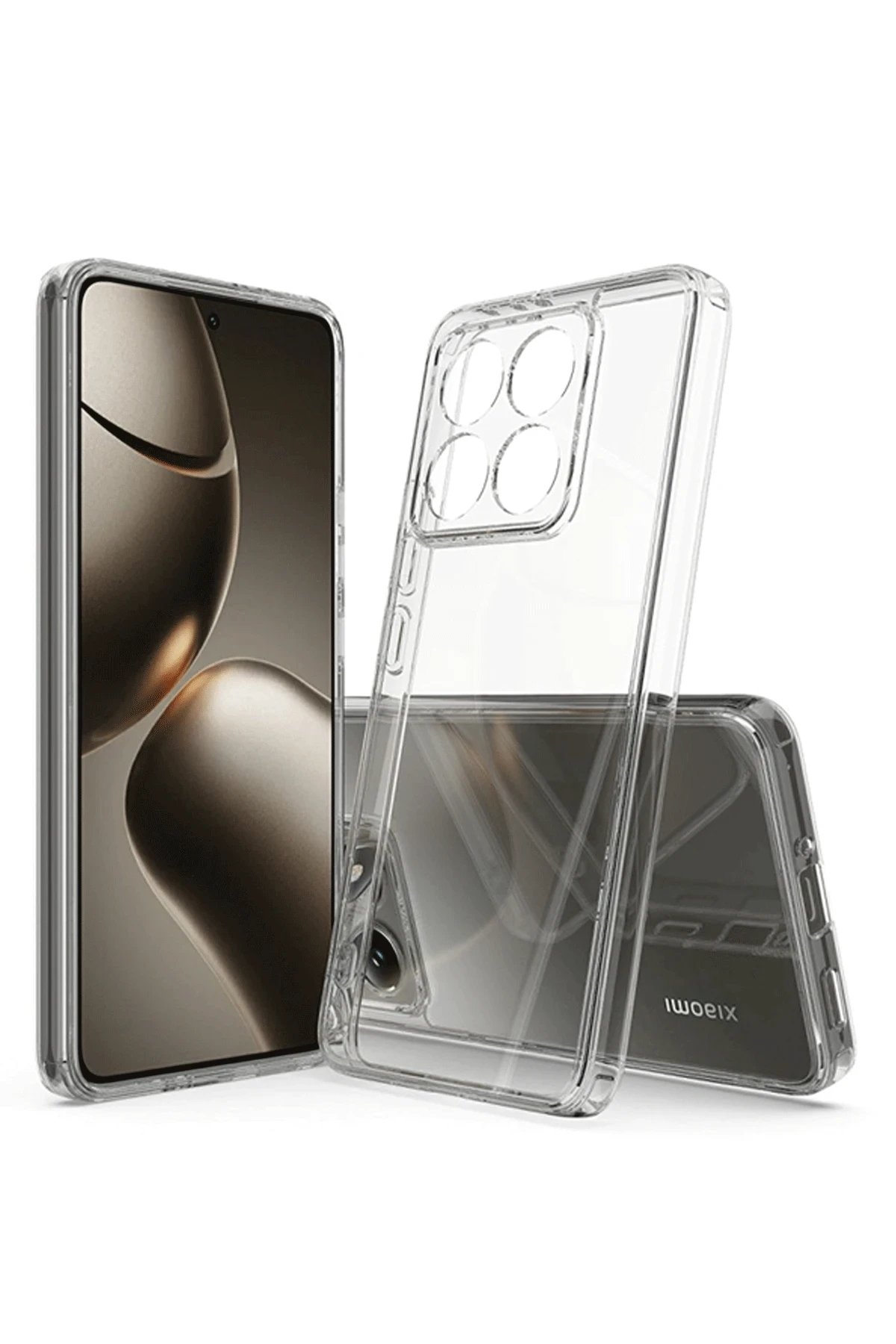 Newface Xiaomi Mi 14T Kılıf Lüx Şeffaf Silikon