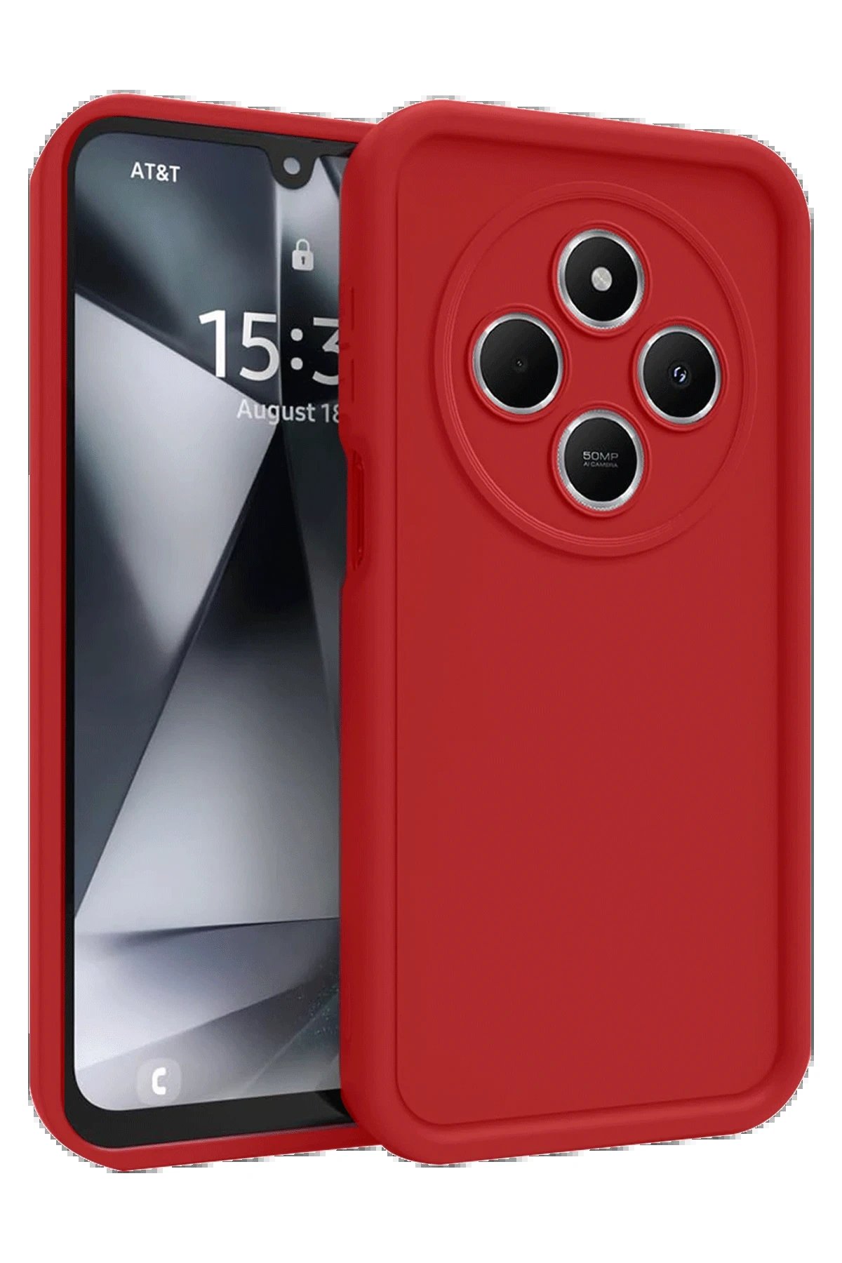 Newface Xiaomi Redmi 14C Kılıf Viera Silikon - Kırmızı