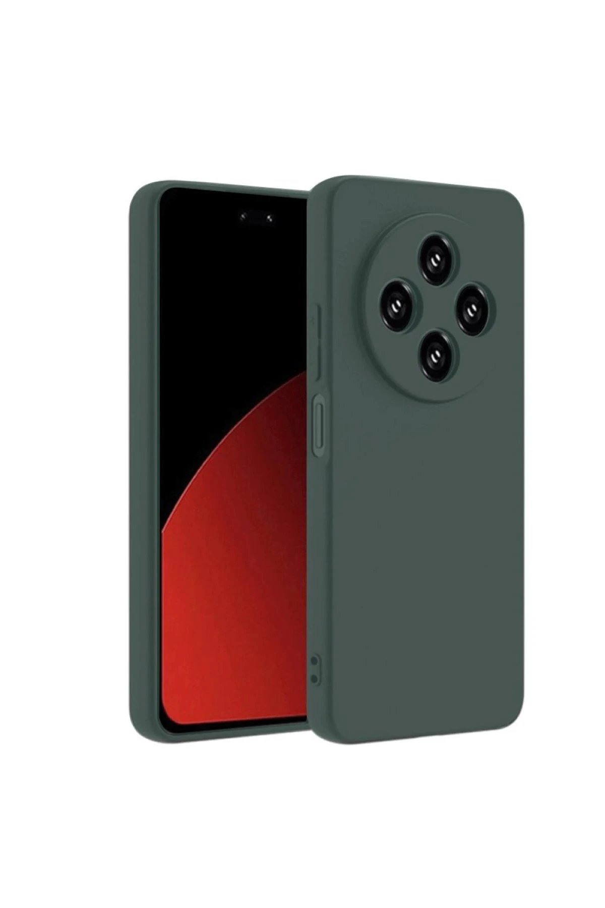 Newface Xiaomi Redmi 14C Kılıf Nano içi Kadife Silikon - Koyu Yeşil