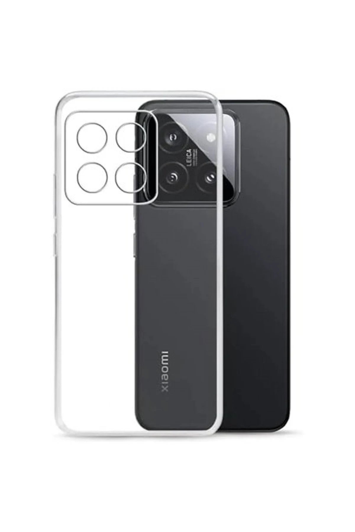 Newface Xiaomi Mi 14T Pro Kılıf Lüx Şeffaf Silikon