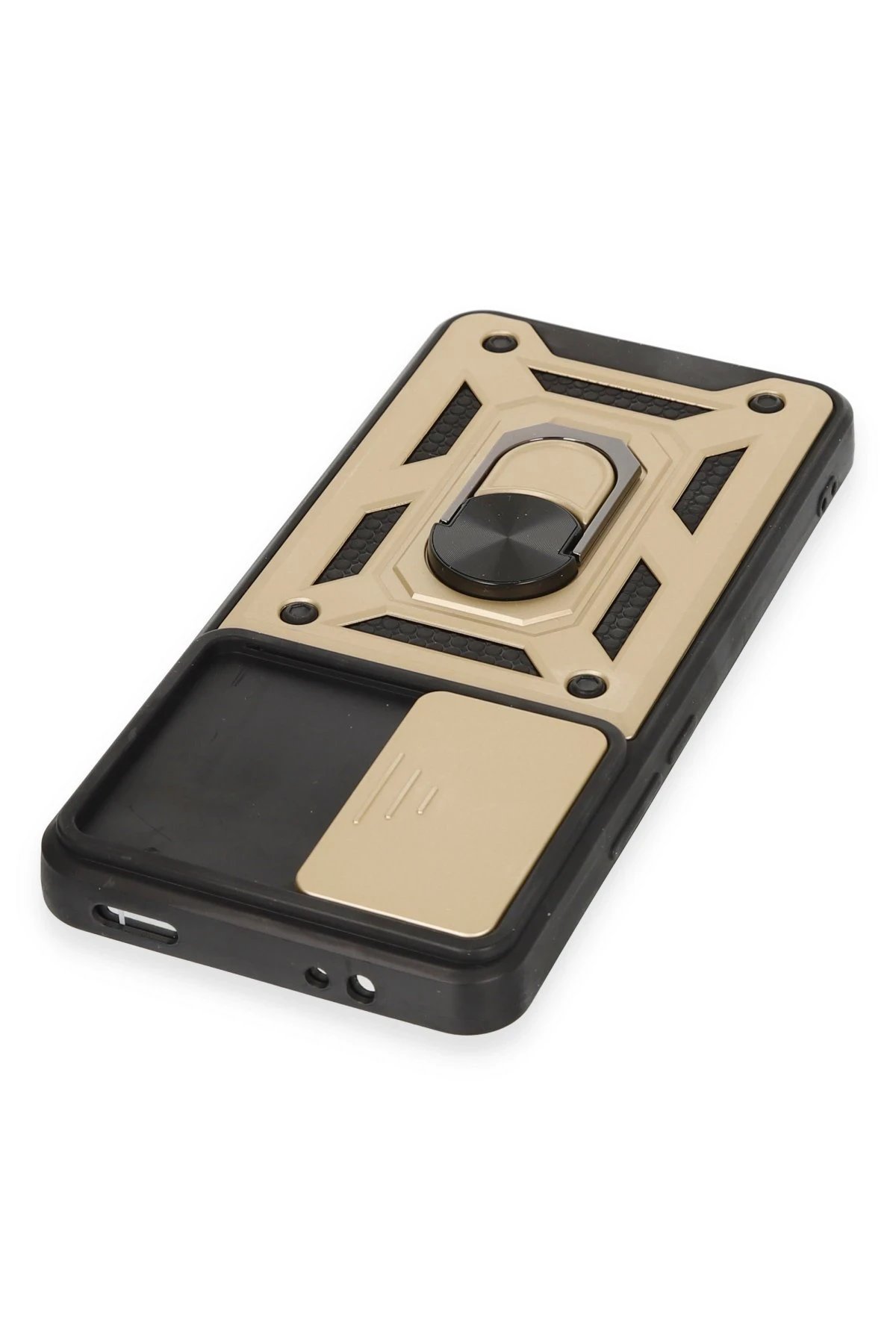 Newface Xiaomi Mi 12T Pro Kılıf Pars Lens Yüzüklü Silikon - Gold