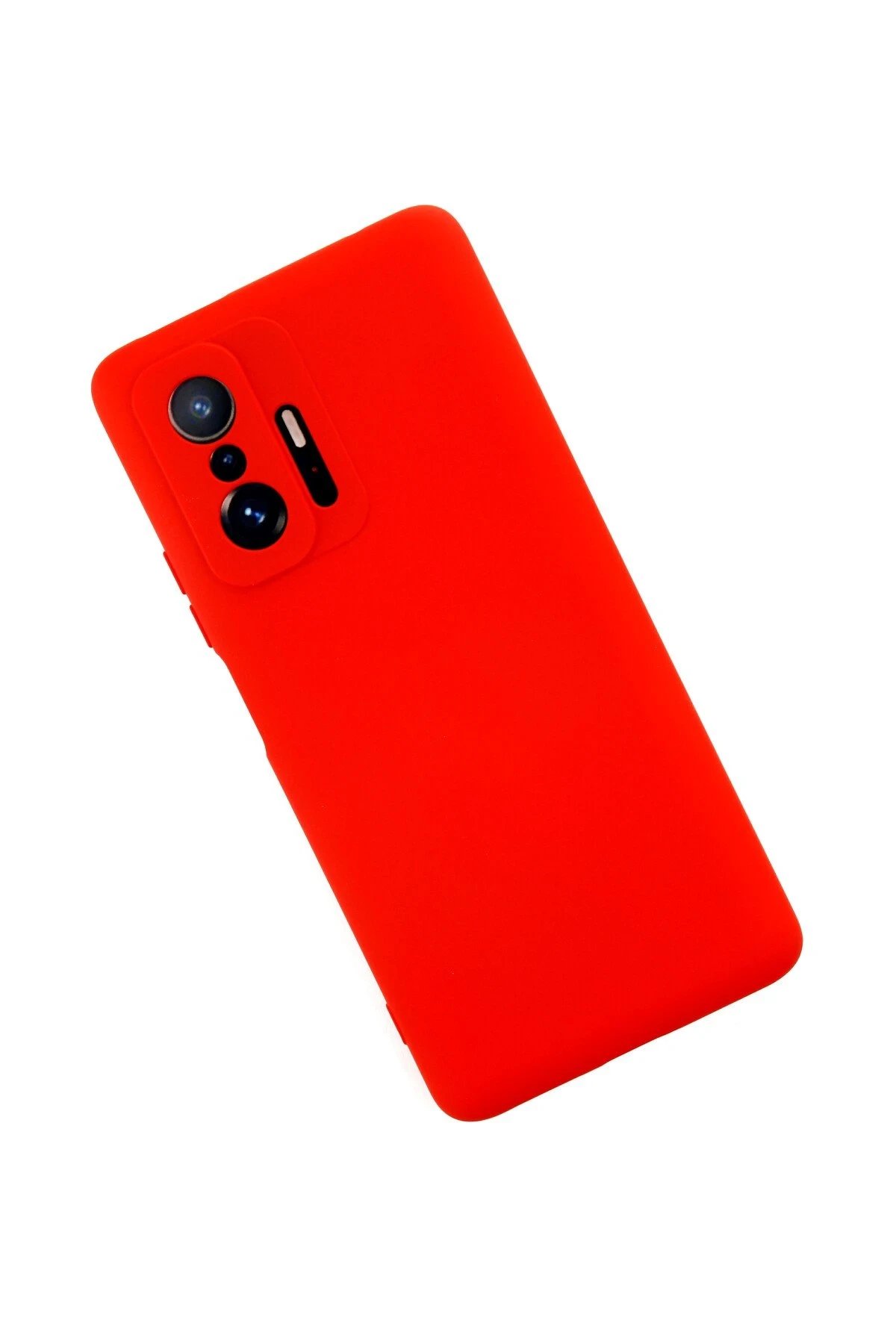 Newface Xiaomi Mi 11T Pro Kılıf Nano içi Kadife Silikon - Kırmızı