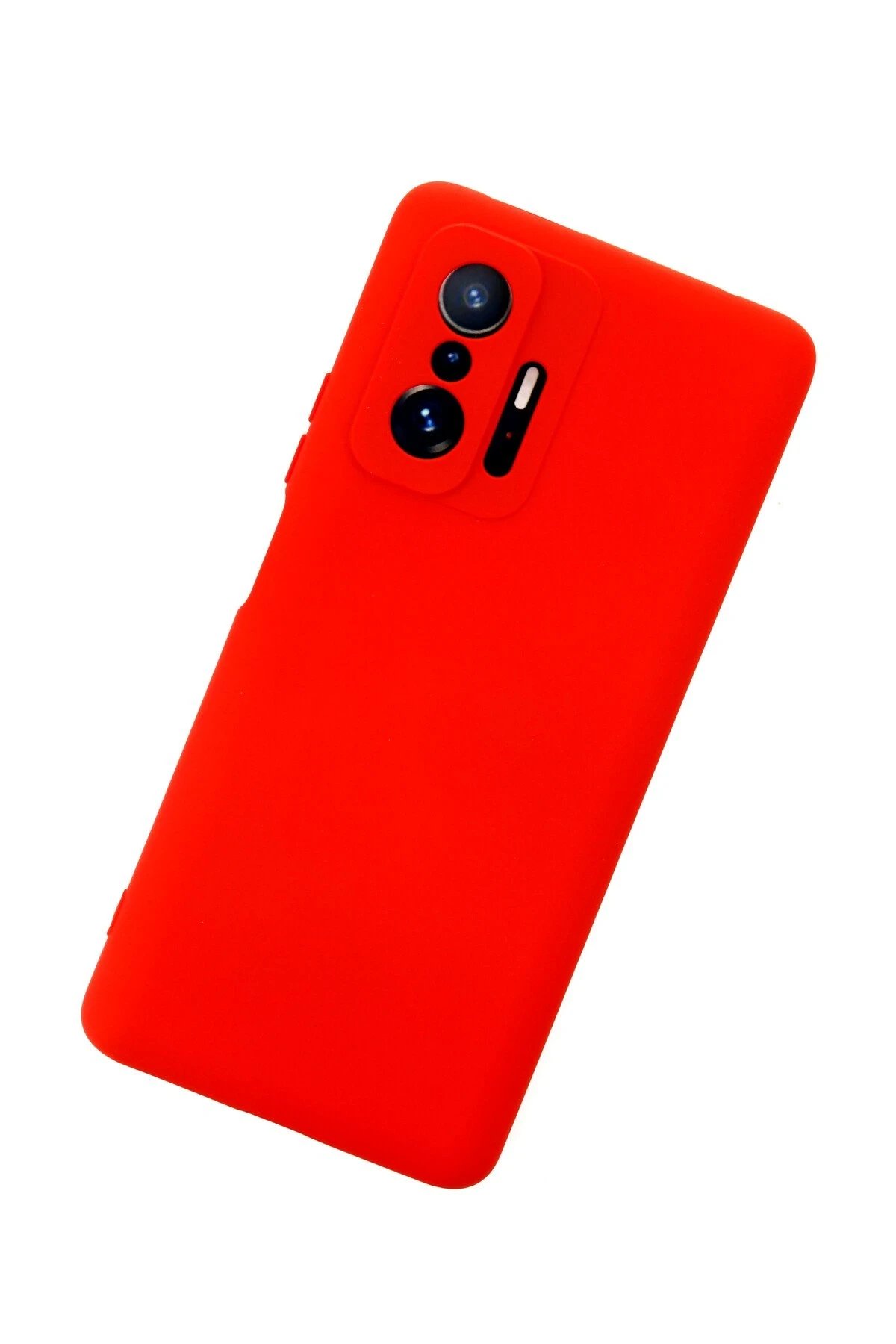 Newface Xiaomi Mi 11T Pro Kılıf Nano içi Kadife Silikon - Kırmızı