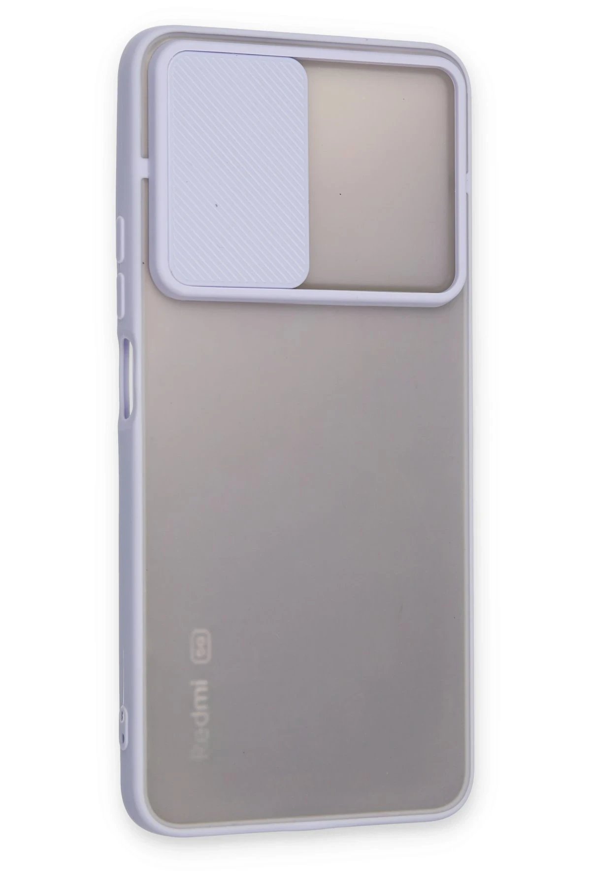 Newface Xiaomi Redmi Note 11T Kılıf Palm Buzlu Kamera Sürgülü Silikon - Lila