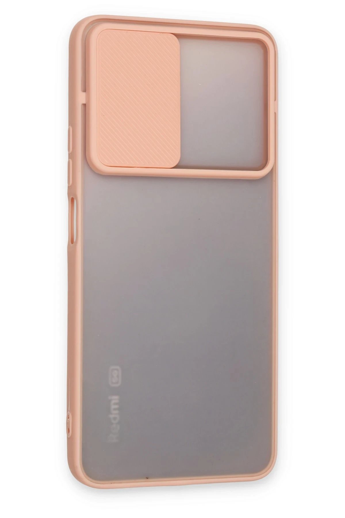 Newface Xiaomi Redmi Note 11T Kılıf Palm Buzlu Kamera Sürgülü Silikon - Pembe