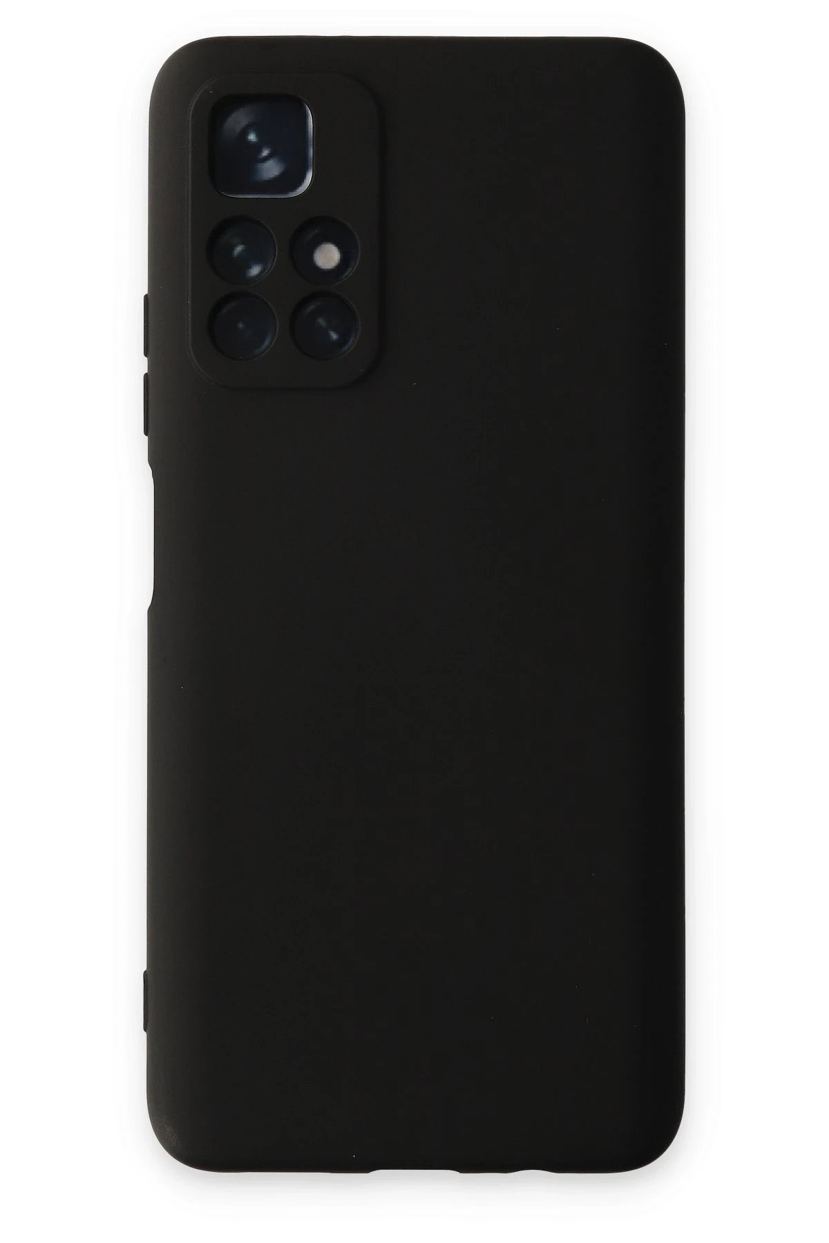 Newface Xiaomi Redmi Note 11T Kılıf Nano içi Kadife Silikon - Siyah