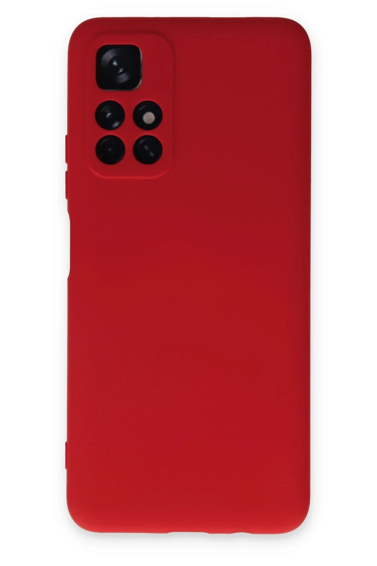 Newface Xiaomi Redmi Note 11T Kılıf Nano içi Kadife Silikon - Kırmızı