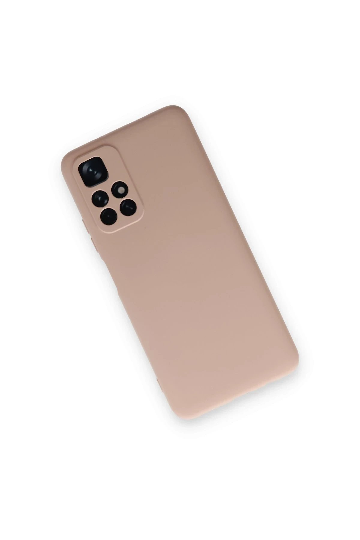 Newface Xiaomi Redmi Note 11T Kılıf Nano içi Kadife Silikon - Pudra