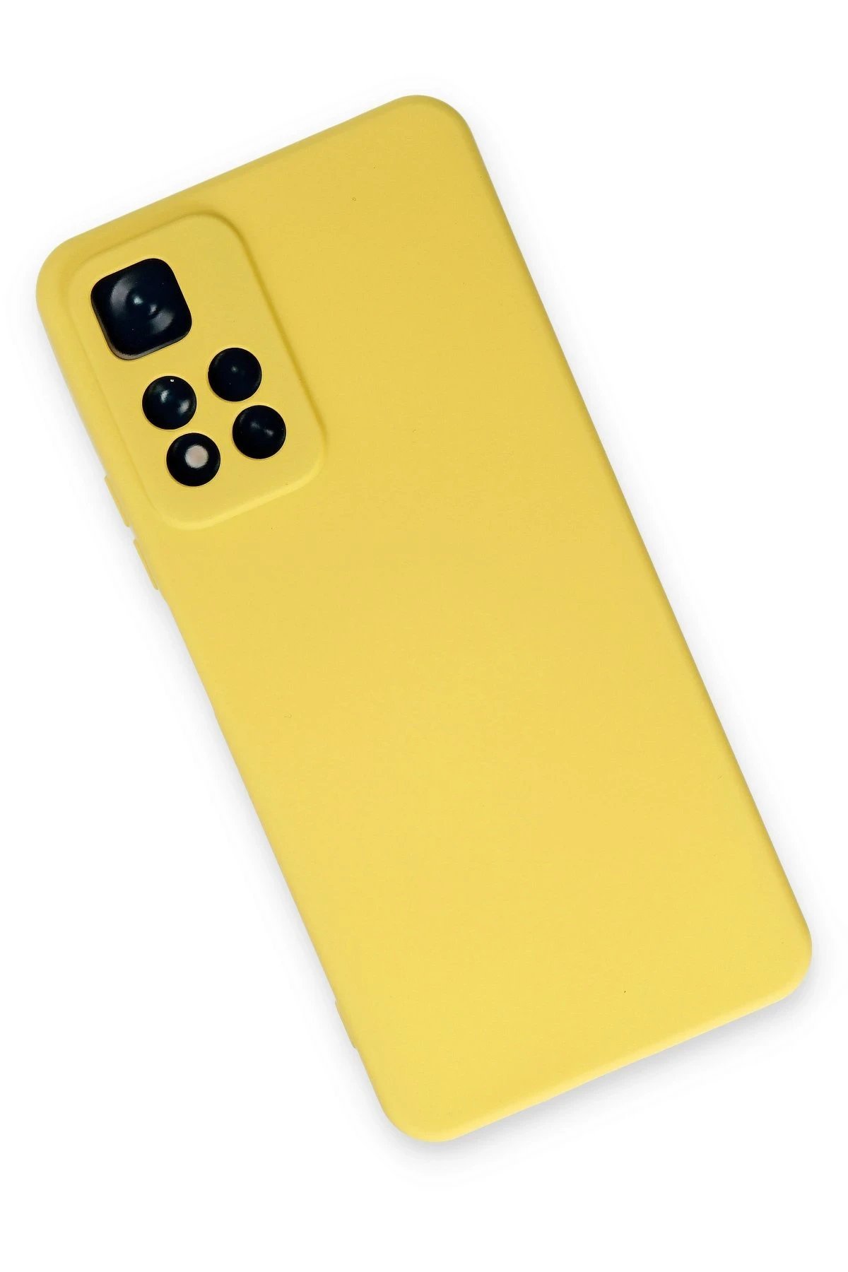 Newface Xiaomi Redmi Note 11 Pro Plus 5G Kılıf Nano içi Kadife Silikon - Sarı