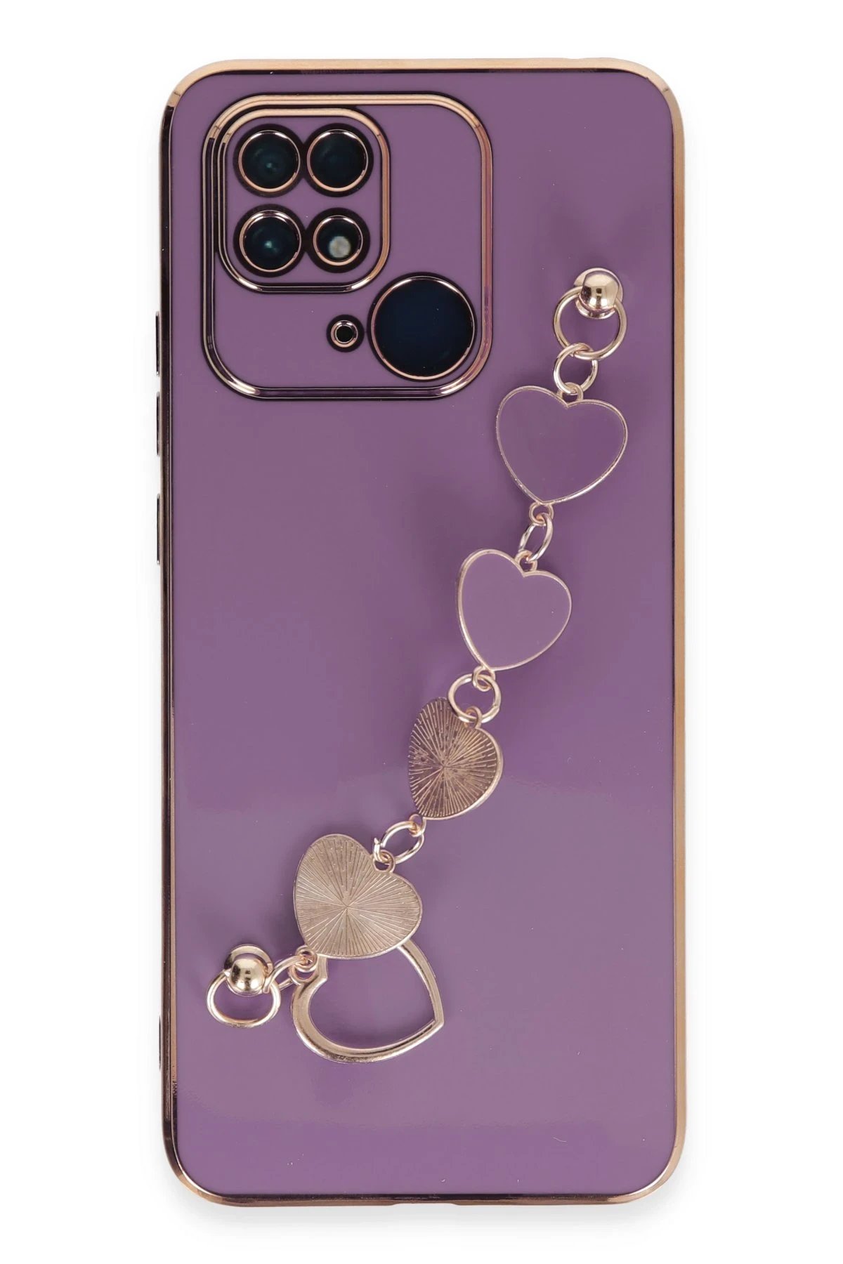 Newface Xiaomi Redmi 10C Kılıf Esila Silikon - Mor