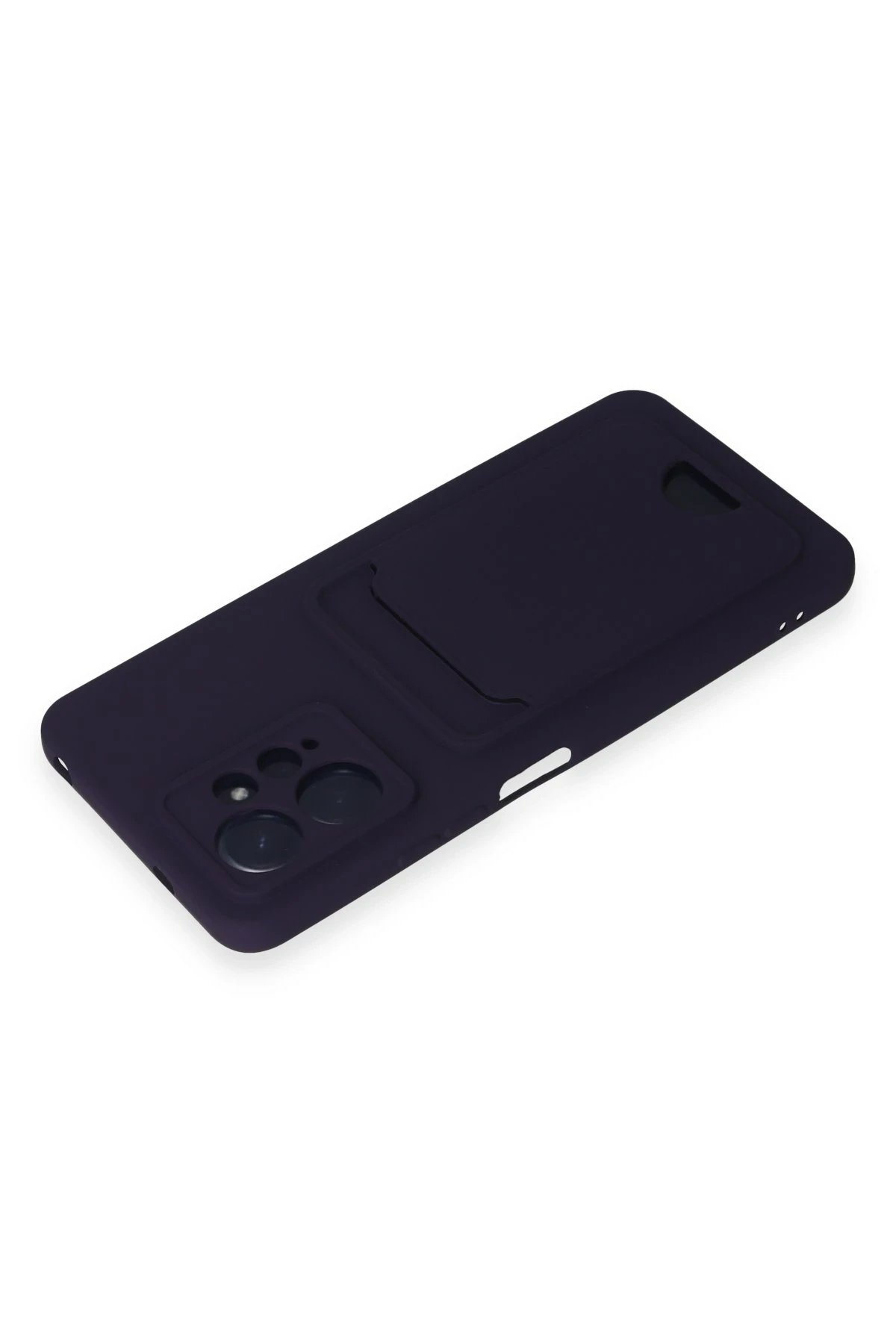 Newface Xiaomi Redmi Note 12 4G Kılıf Kelvin Kartvizitli Silikon - Derin Mor