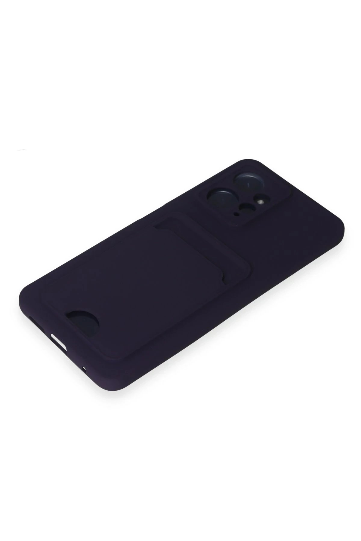 Newface Xiaomi Redmi Note 12 4G Kılıf Kelvin Kartvizitli Silikon - Derin Mor