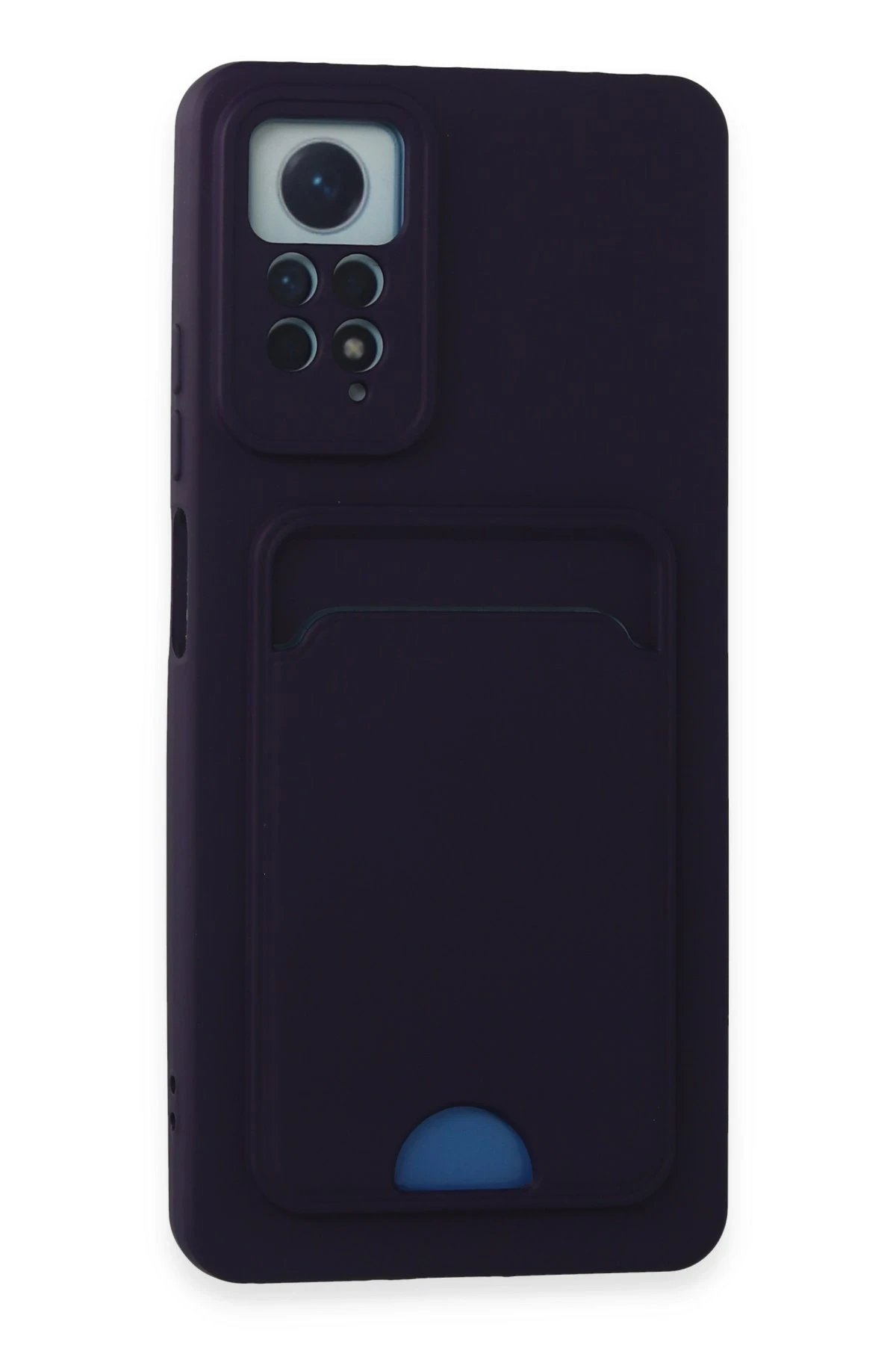 Newface Xiaomi Redmi Note 11 Pro Kılıf Kelvin Kartvizitli Silikon - Derin Mor