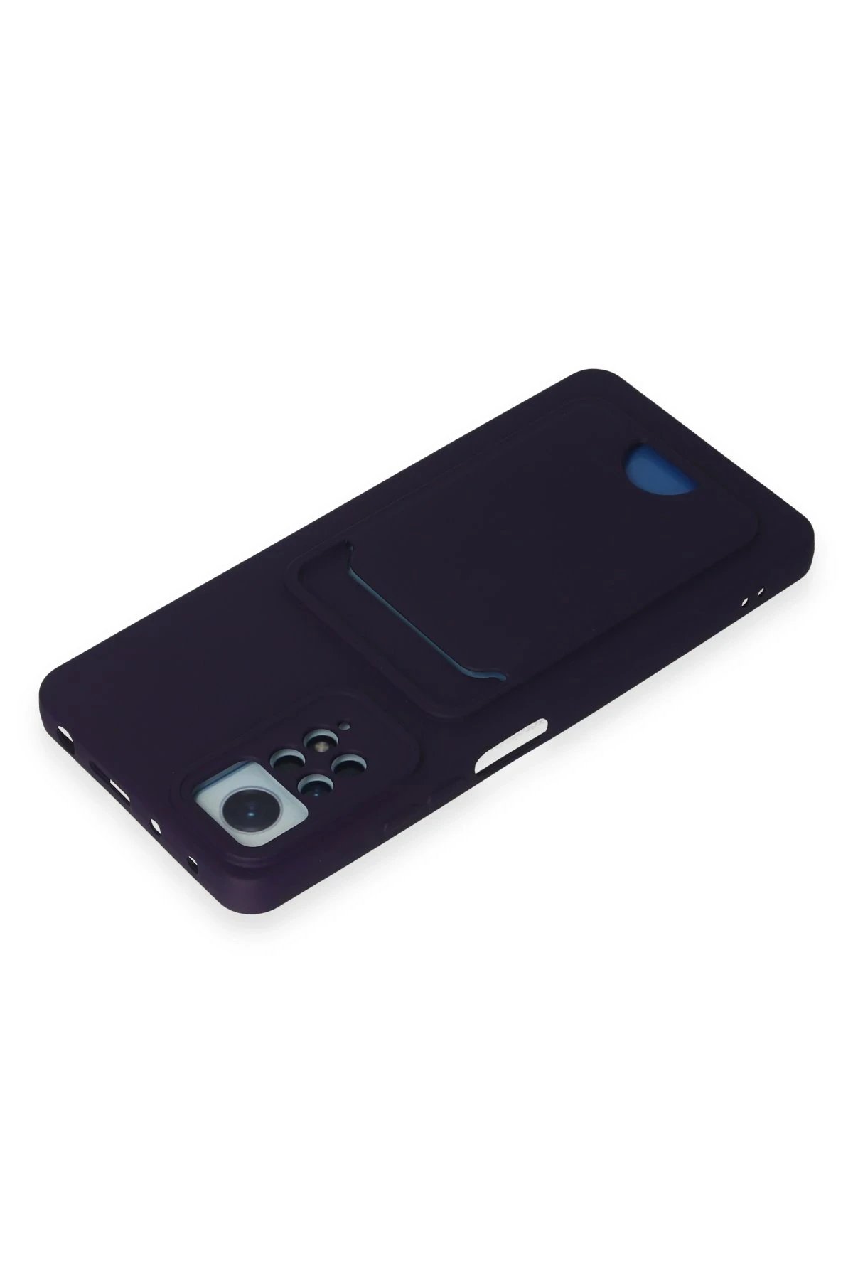 Newface Xiaomi Redmi Note 11 Pro Kılıf Kelvin Kartvizitli Silikon - Derin Mor