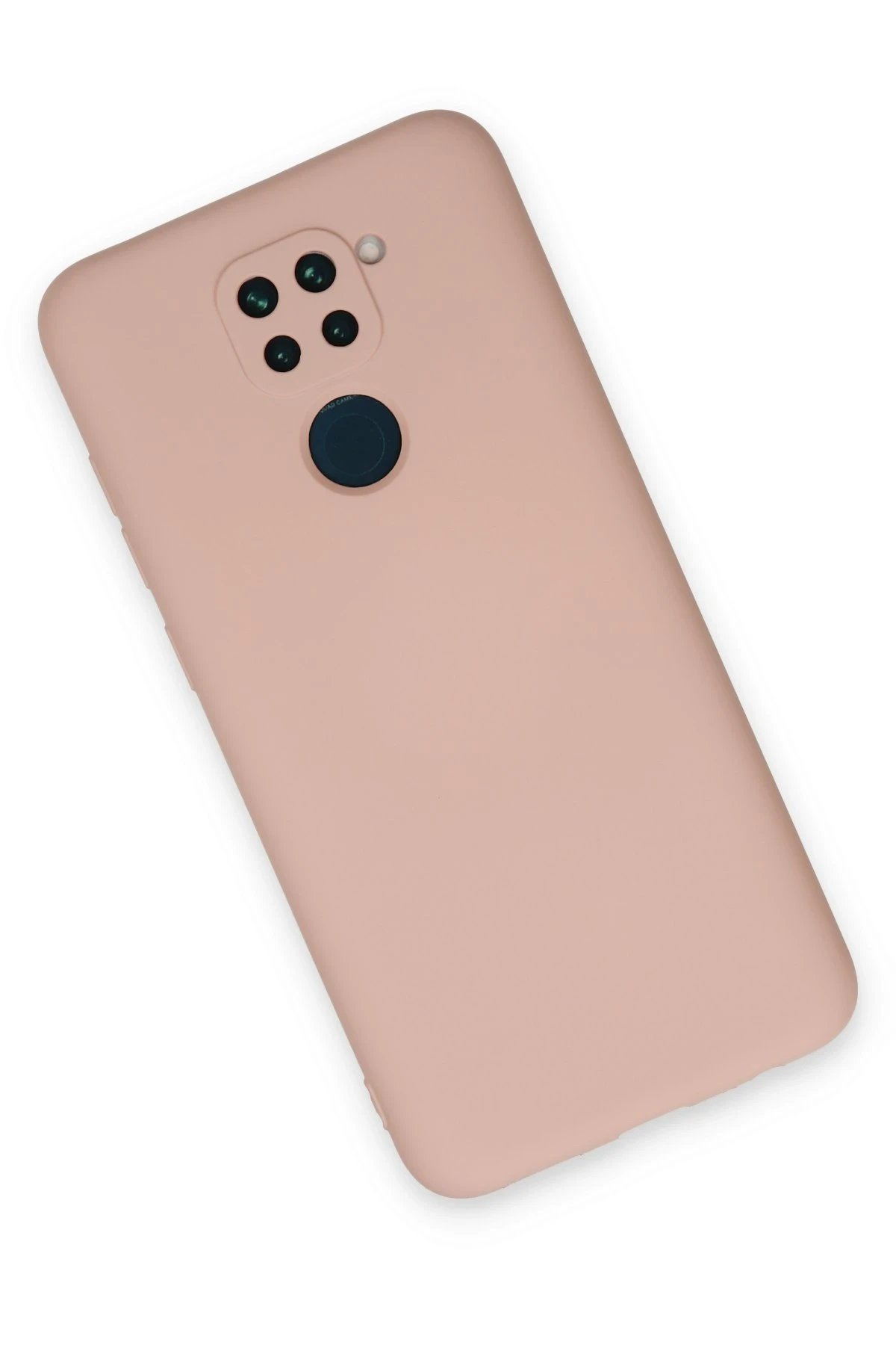 Newface Xiaomi Redmi Note 9 Kılıf Nano içi Kadife Silikon - Pudra