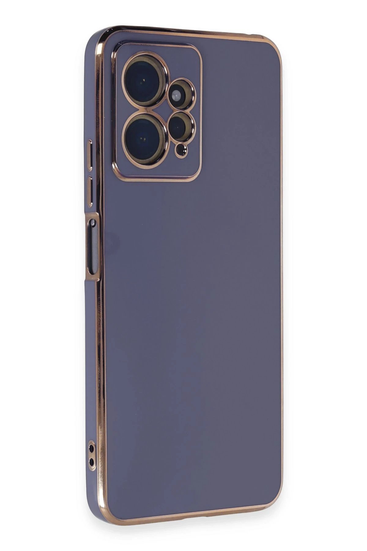 Newface Xiaomi Redmi Note 12 4G Kılıf Volet Silikon - Mavi