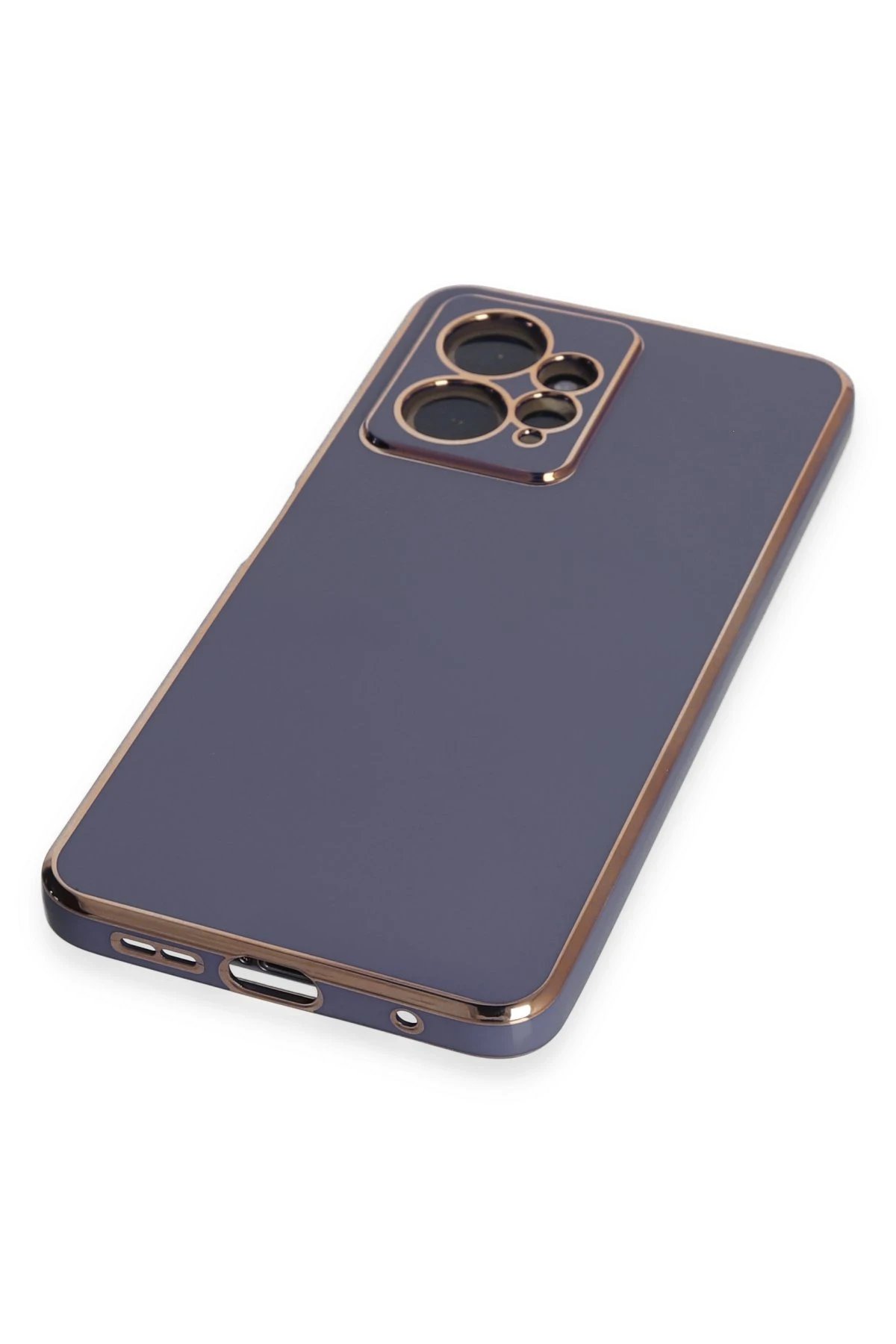 Newface Xiaomi Redmi Note 12 4G Kılıf Volet Silikon - Mavi