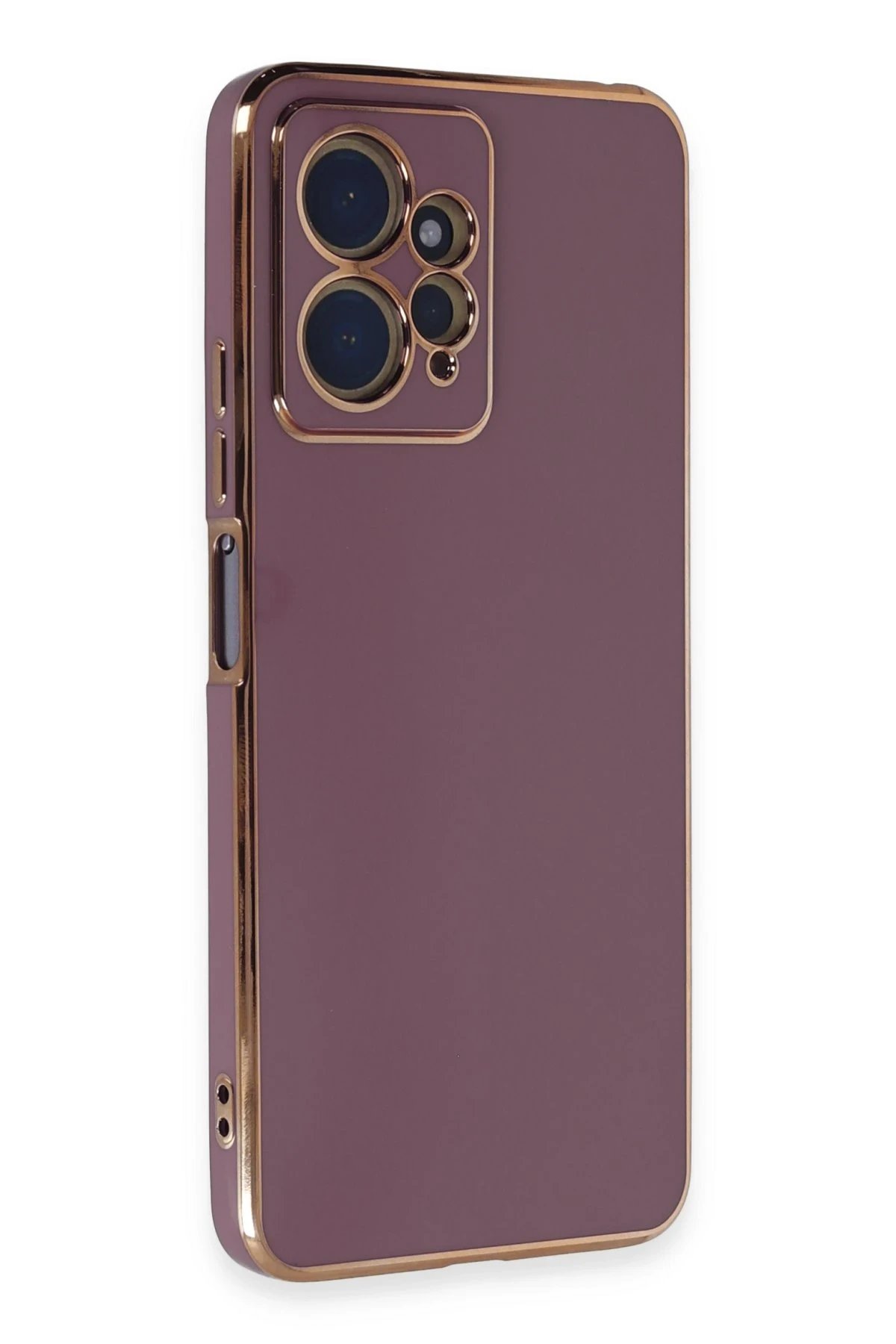 Newface Xiaomi Redmi Note 12 4G Kılıf Volet Silikon - Mor