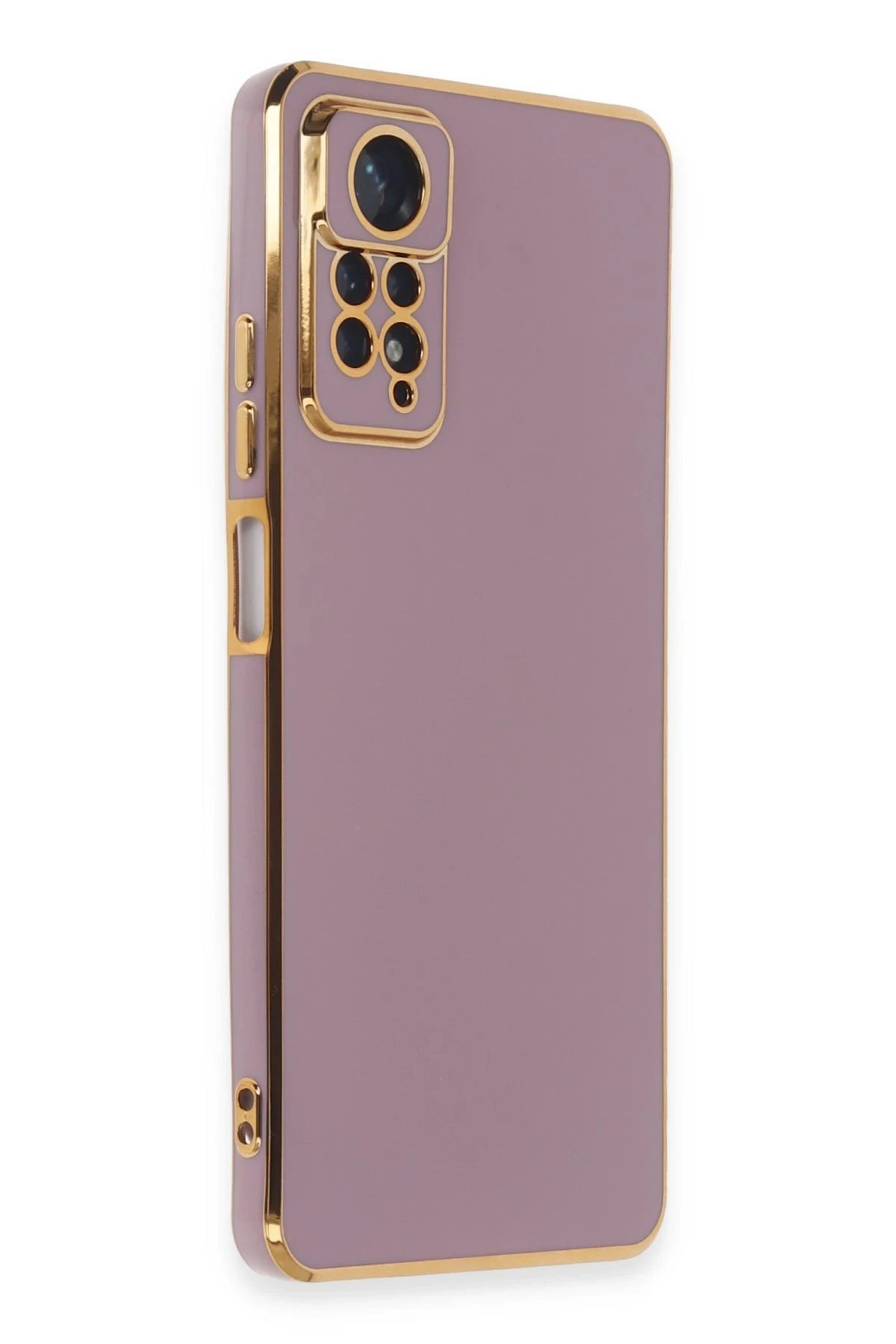 Newface Xiaomi Redmi Note 12 Pro 4G Kılıf Volet Silikon - Mor