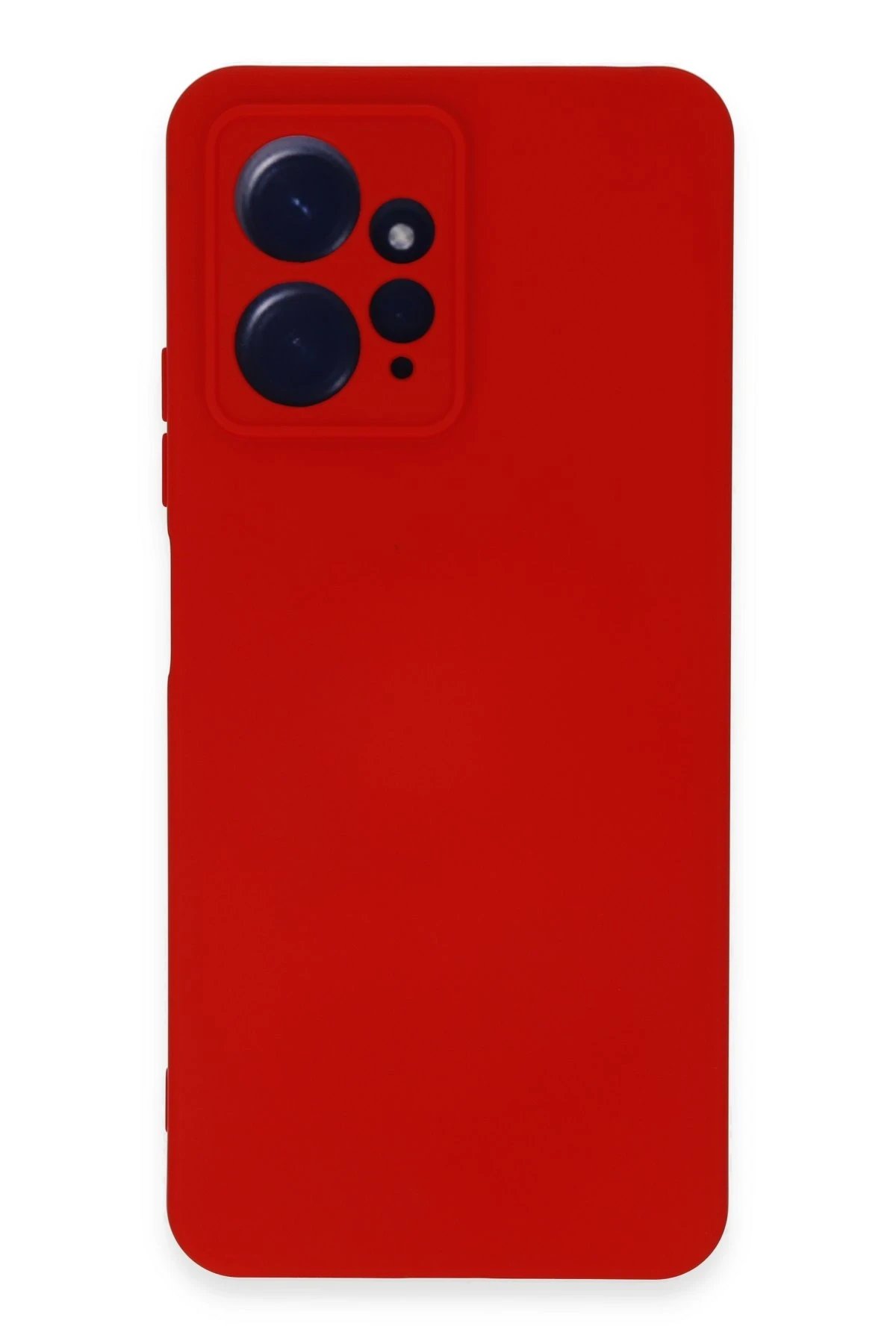 Newface Xiaomi Redmi Note 12 4G Kılıf Nano içi Kadife Silikon - Kırmızı