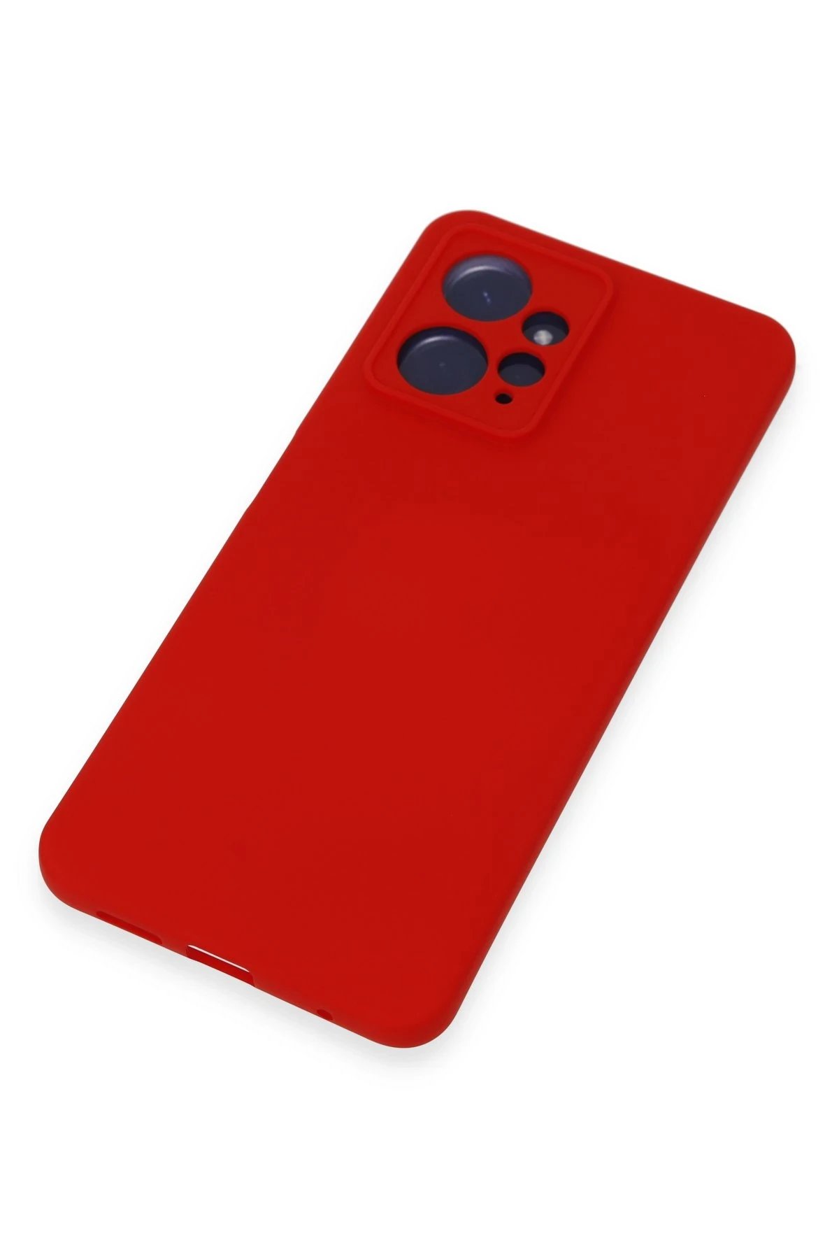 Newface Xiaomi Redmi Note 12 4G Kılıf Nano içi Kadife Silikon - Kırmızı