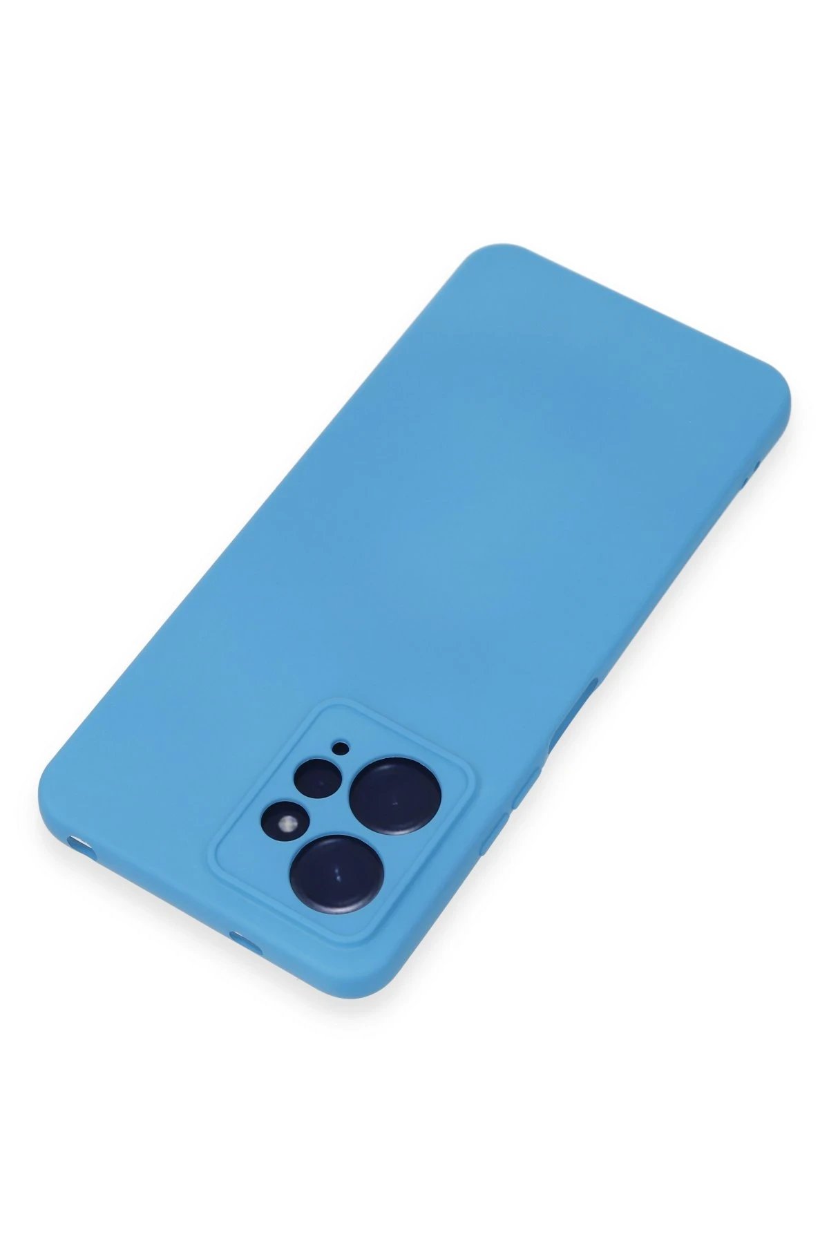 Newface Xiaomi Redmi Note 12 4G Kılıf Nano içi Kadife Silikon - Mavi