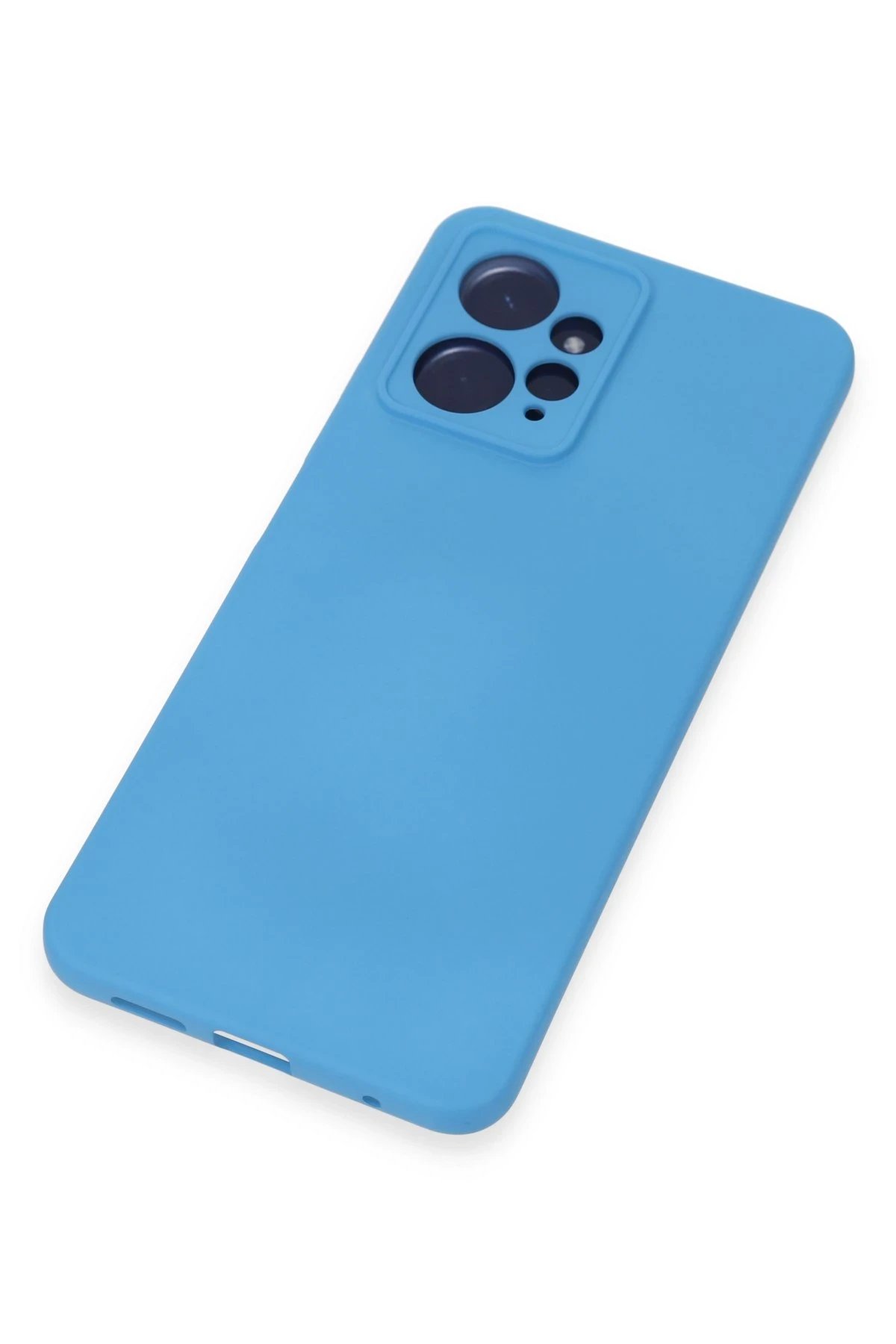 Newface Xiaomi Redmi Note 12 4G Kılıf Nano içi Kadife Silikon - Mavi