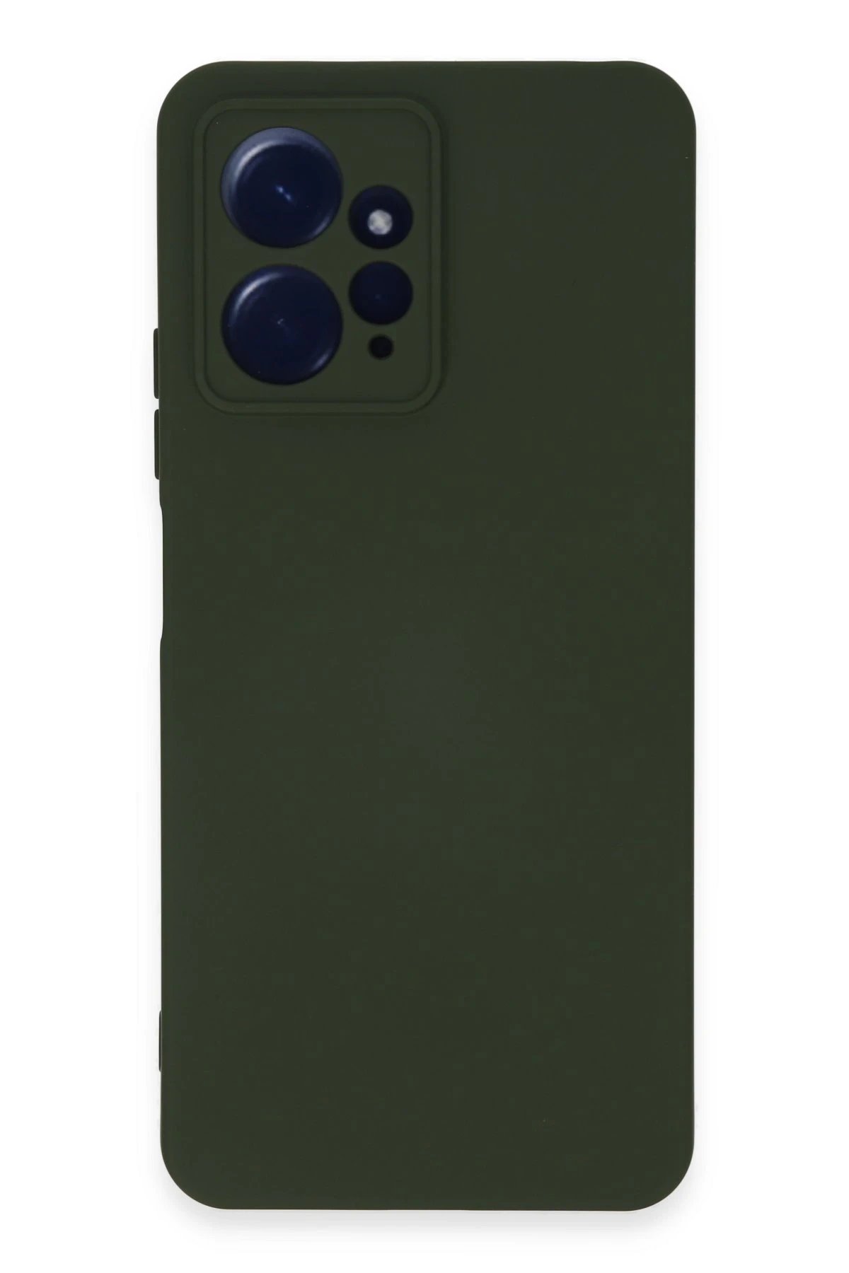 Newface Xiaomi Redmi Note 12 4G Kılıf Nano içi Kadife Silikon - Koyu Yeşil