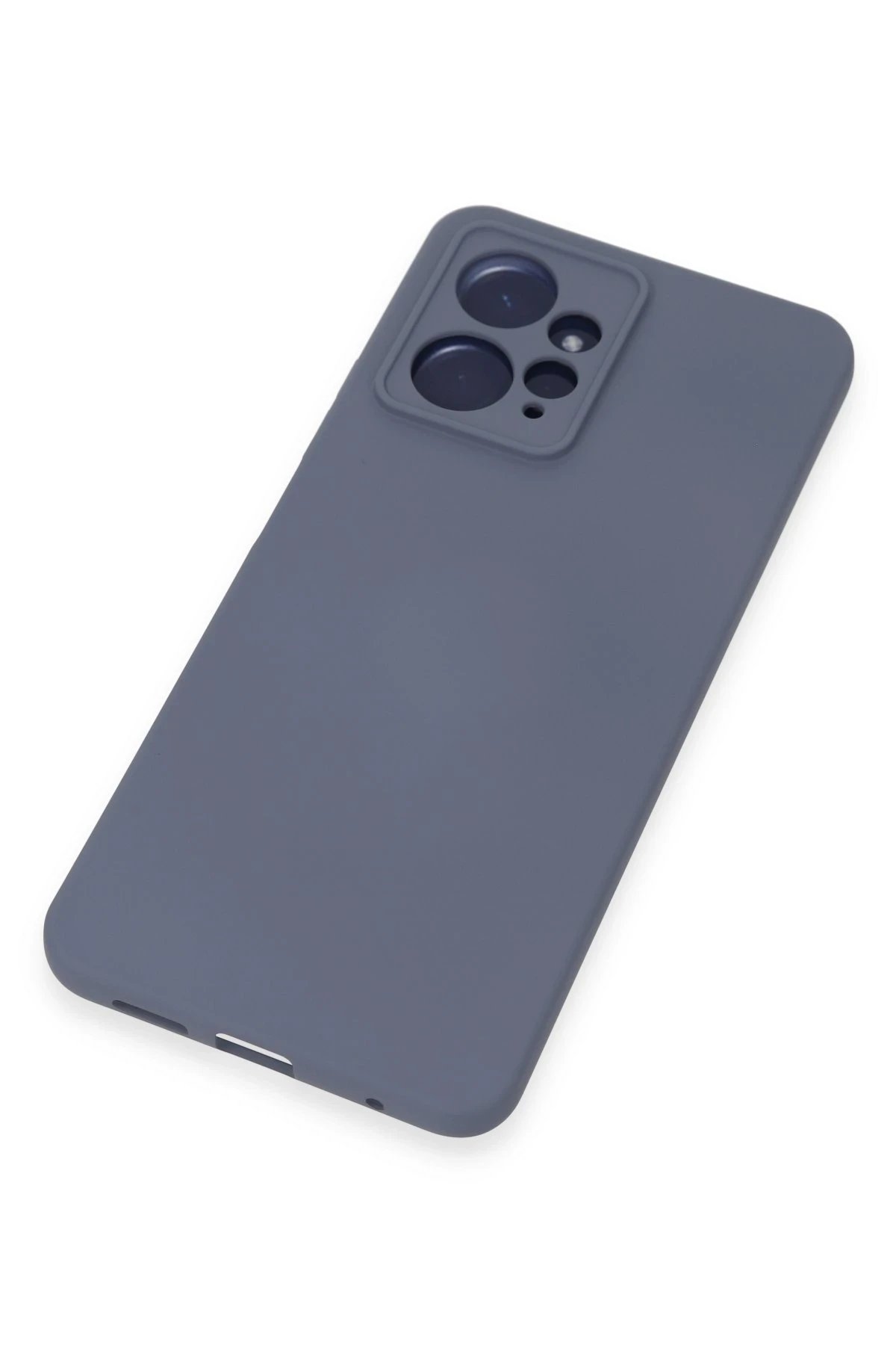 Newface Xiaomi Redmi Note 12 4G Kılıf Nano içi Kadife Silikon - Gri