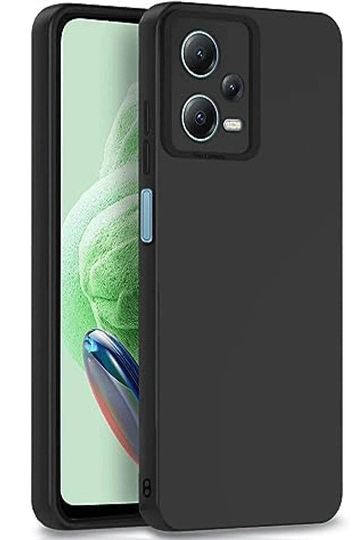 Newface Xiaomi Redmi Note 12 Pro 5G Kılıf Nano içi Kadife Silikon - Siyah