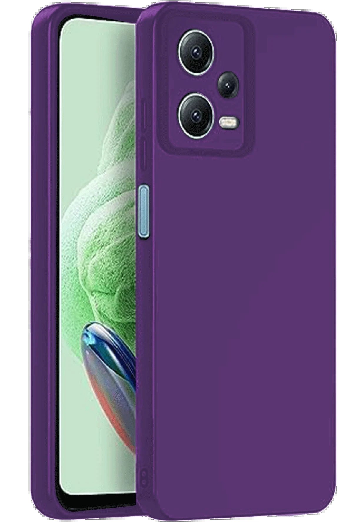 Newface Xiaomi Redmi Note 12 Pro 5G Kılıf Nano içi Kadife Silikon - Mor