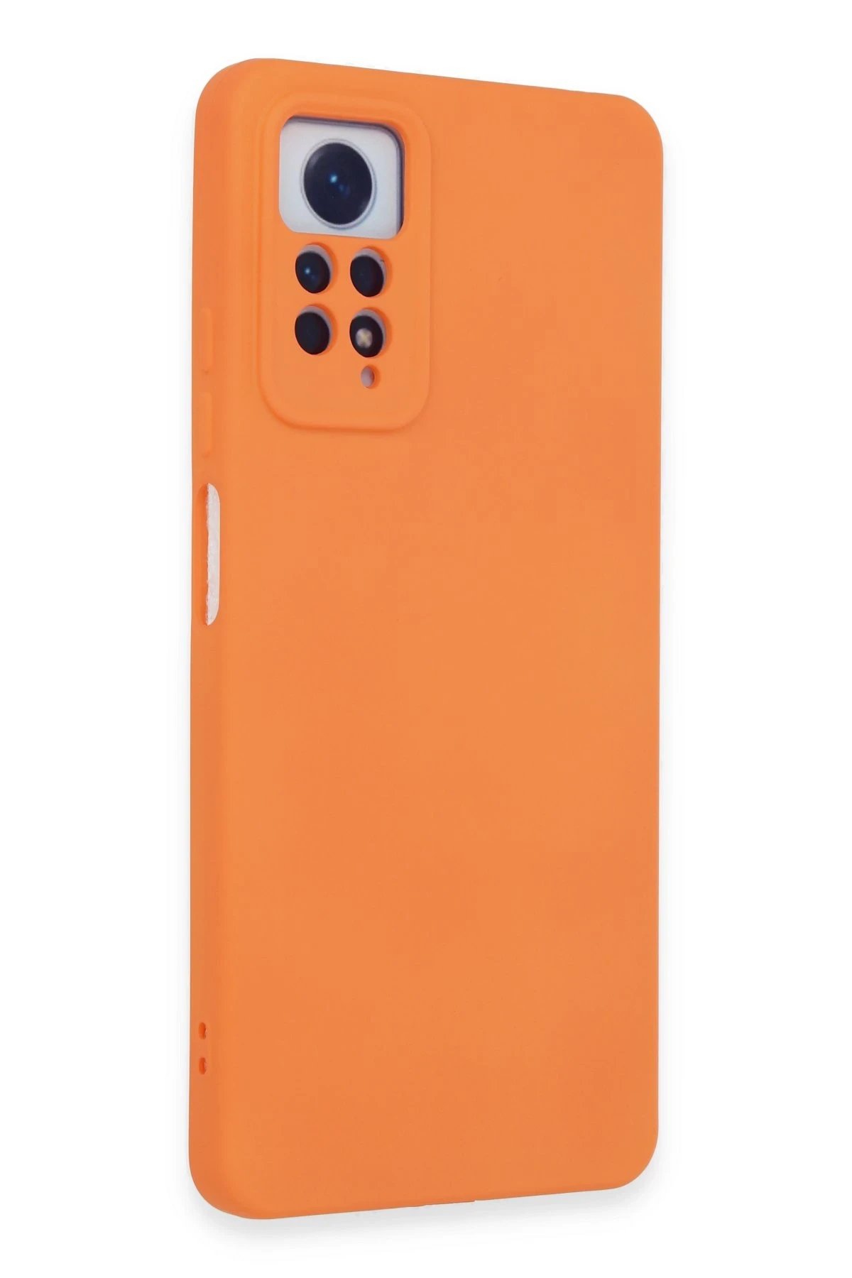 Newface Xiaomi Redmi Note 12 Pro 4G Kılıf Nano içi Kadife Silikon - Turuncu