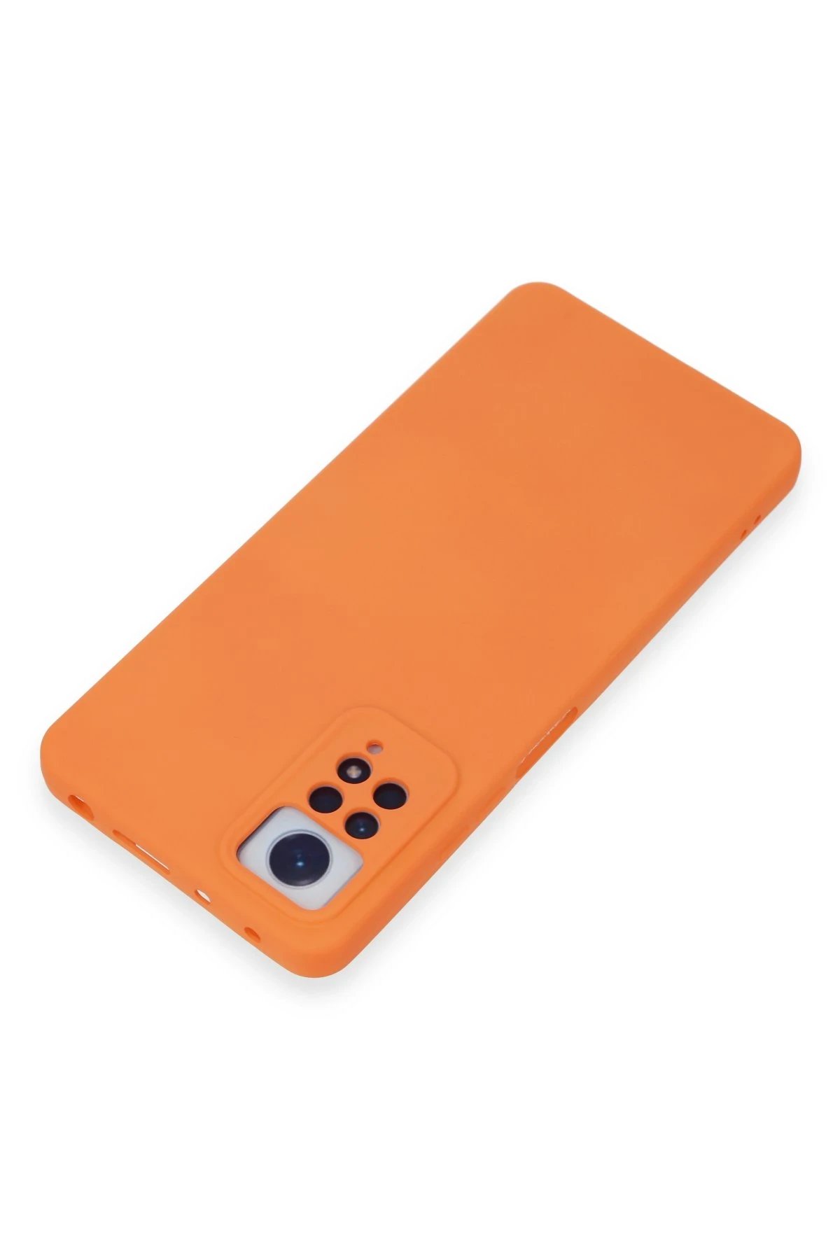 Newface Xiaomi Redmi Note 12 Pro 4G Kılıf Nano içi Kadife Silikon - Turuncu