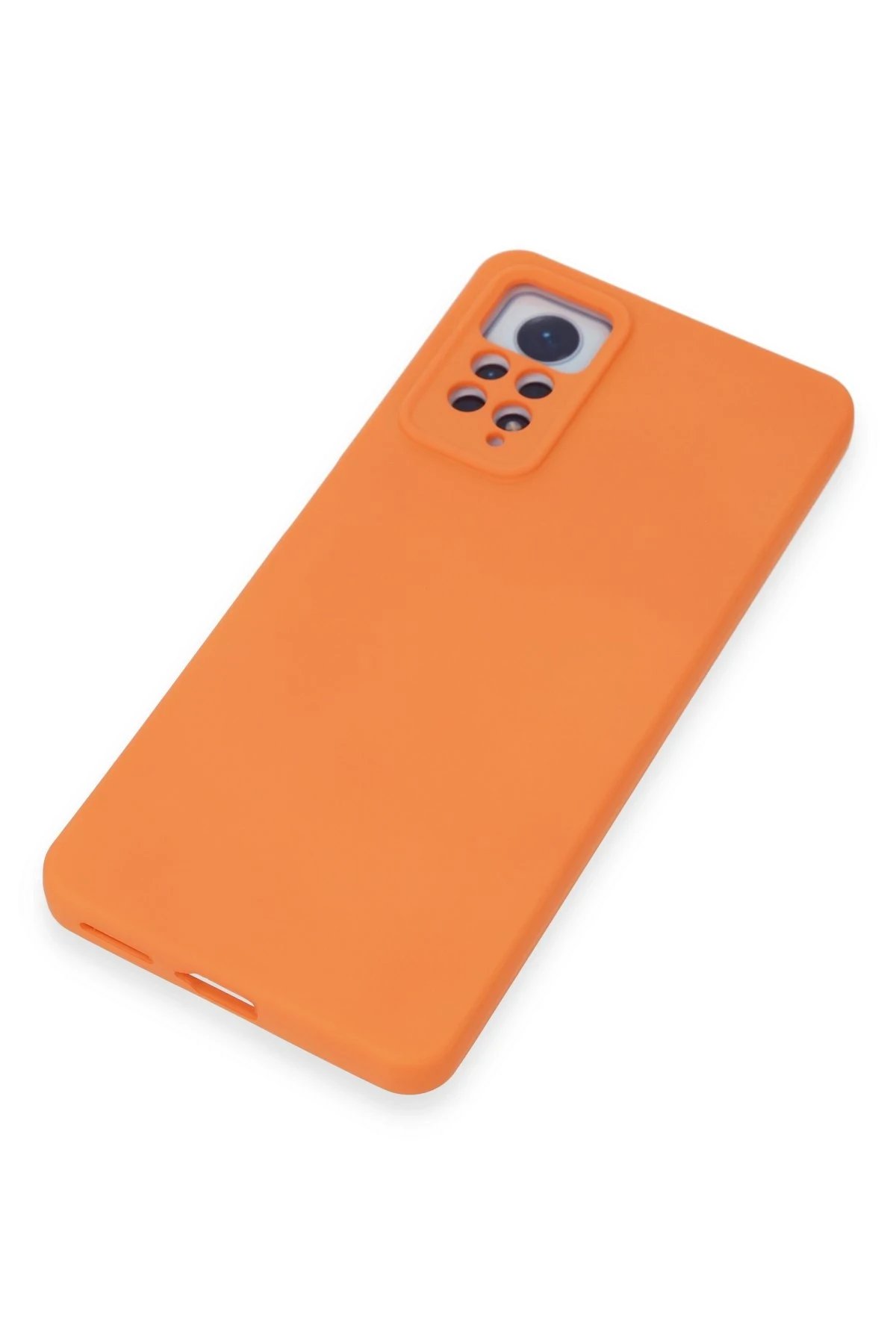 Newface Xiaomi Redmi Note 12 Pro 4G Kılıf Nano içi Kadife Silikon - Turuncu