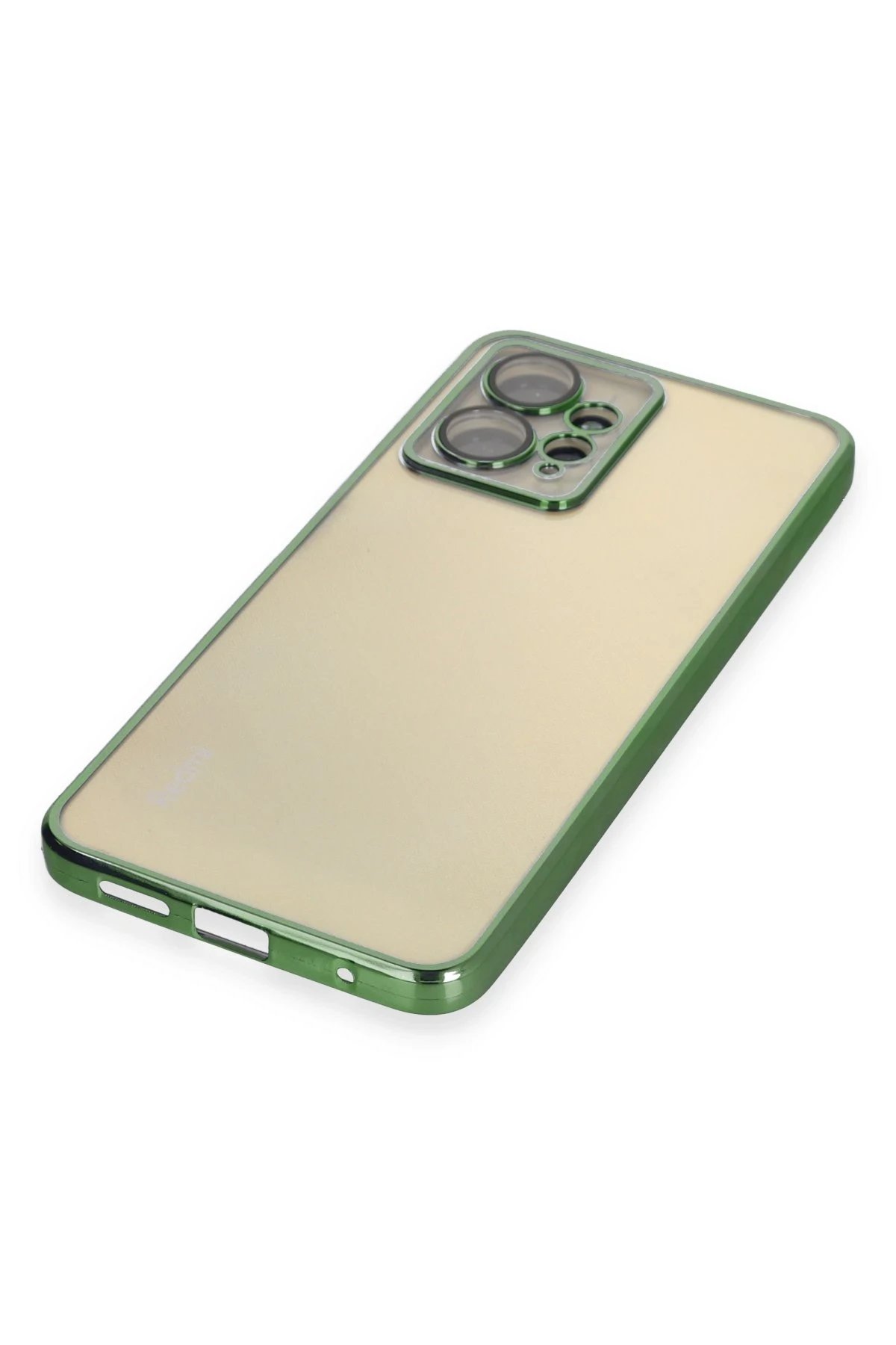 Newface Xiaomi Redmi Note 12 4G Kılıf Razer Lensli Silikon - Yeşil