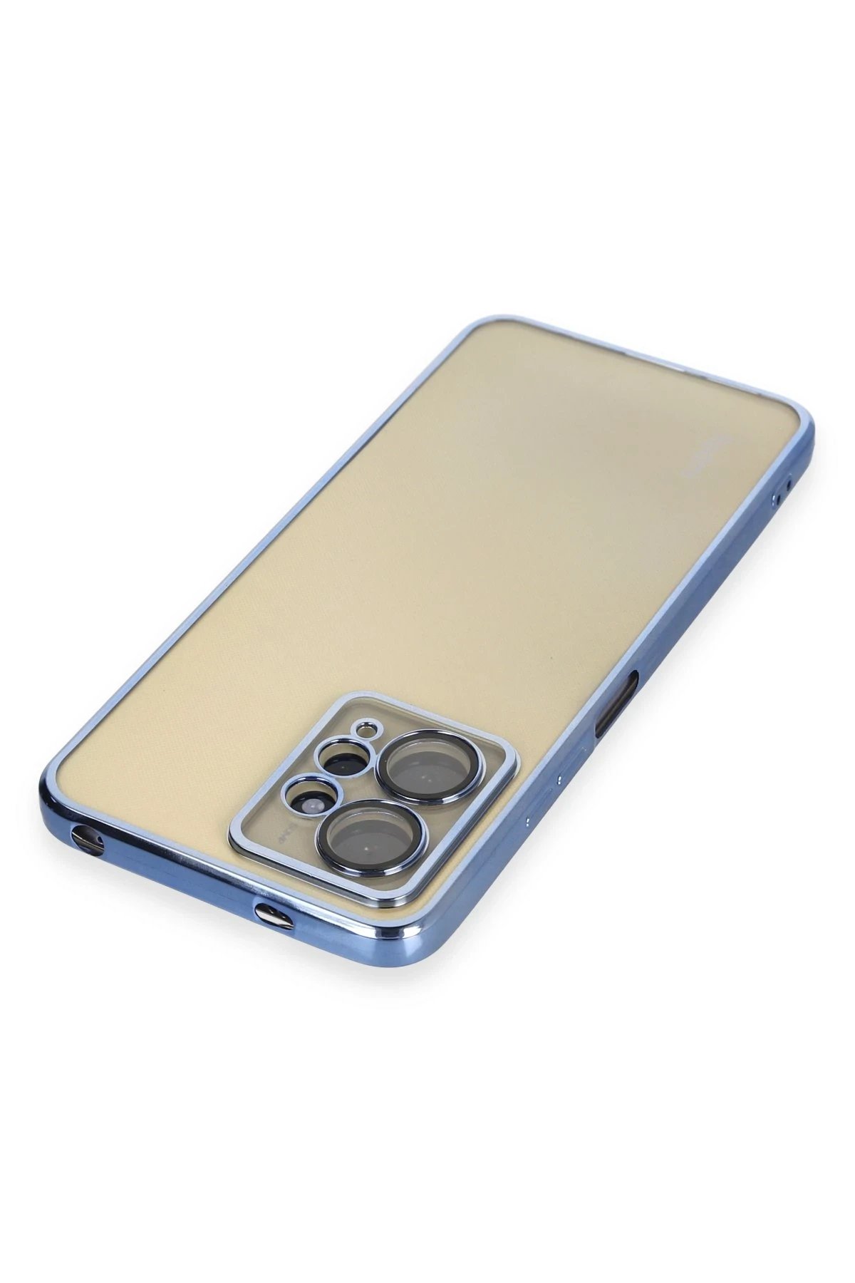 Newface Xiaomi Redmi Note 12 4G Kılıf Razer Lensli Silikon - Açık Mavi